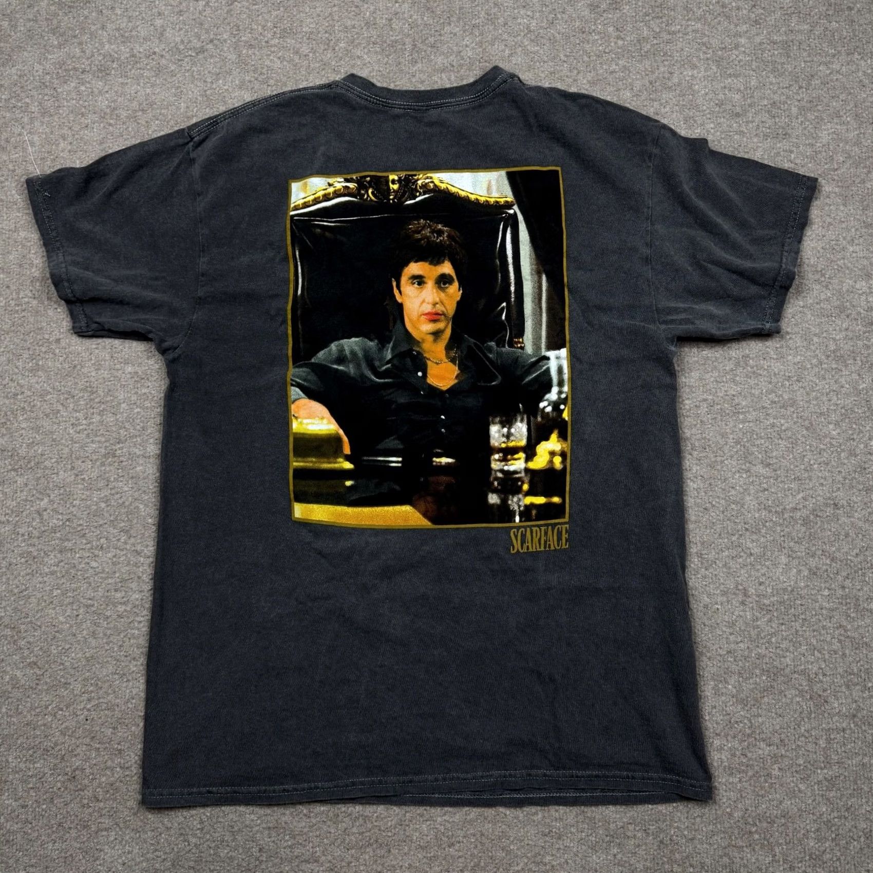 Ripple Junction Ripple Junction Scarface Shirt L Gray Movie Tony Montana Tee Short Sleeve Mens Size US L / EU 52-54 / 3 - 2 Thumbnail