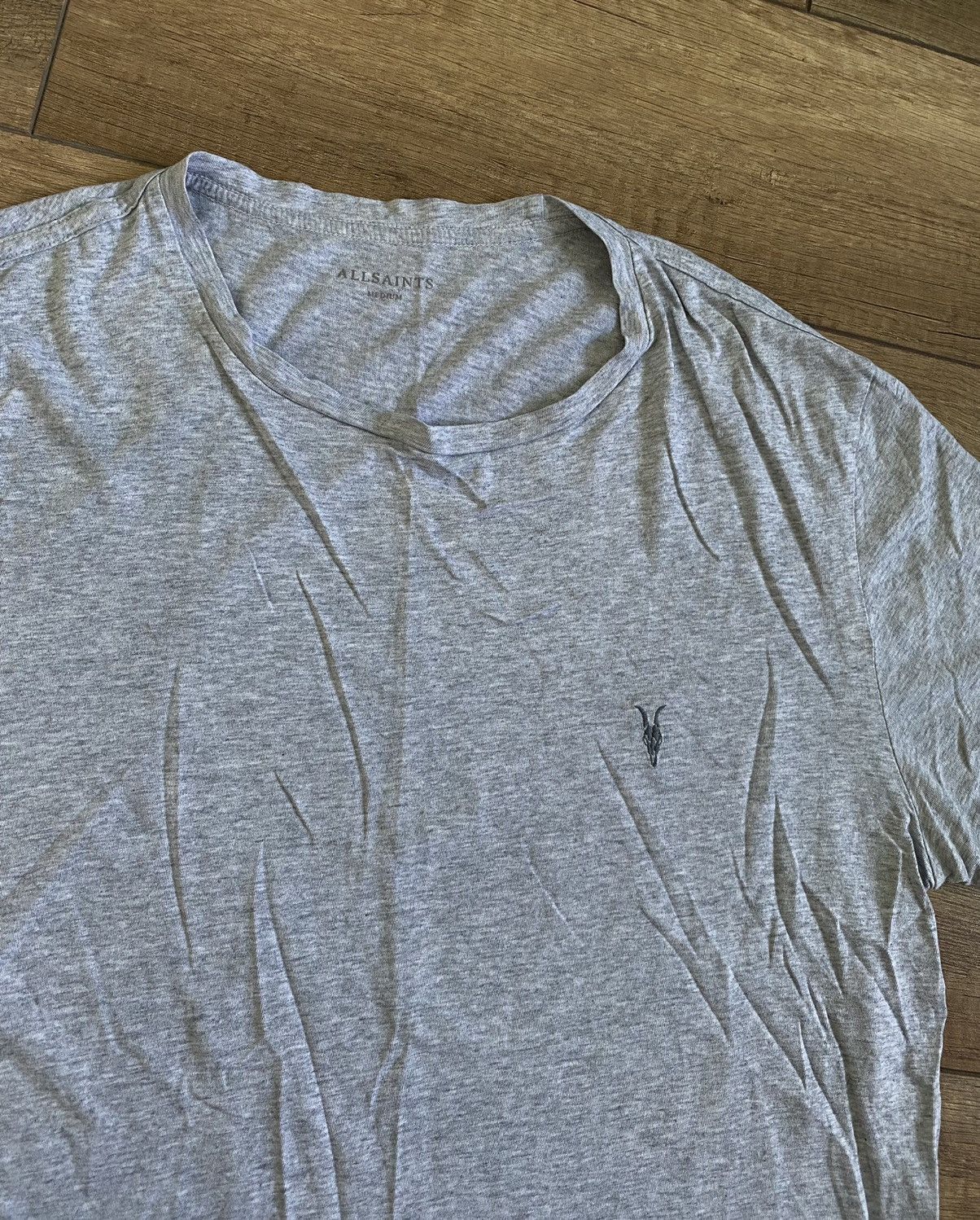 Allsaints AllSaints Gray Basic Logo T shirt M Size US M / EU 48-50 / 2 - 5 Thumbnail