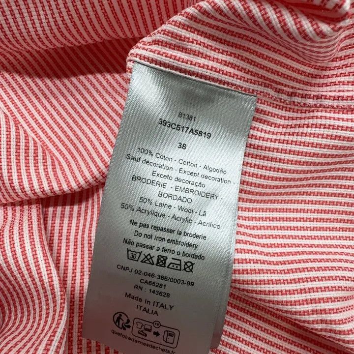 Dior Dior Dior x Denim Tears Striped Long Sleeve Shirt 0079-250 Size US M / EU 48-50 / 2 - 4 Thumbnail