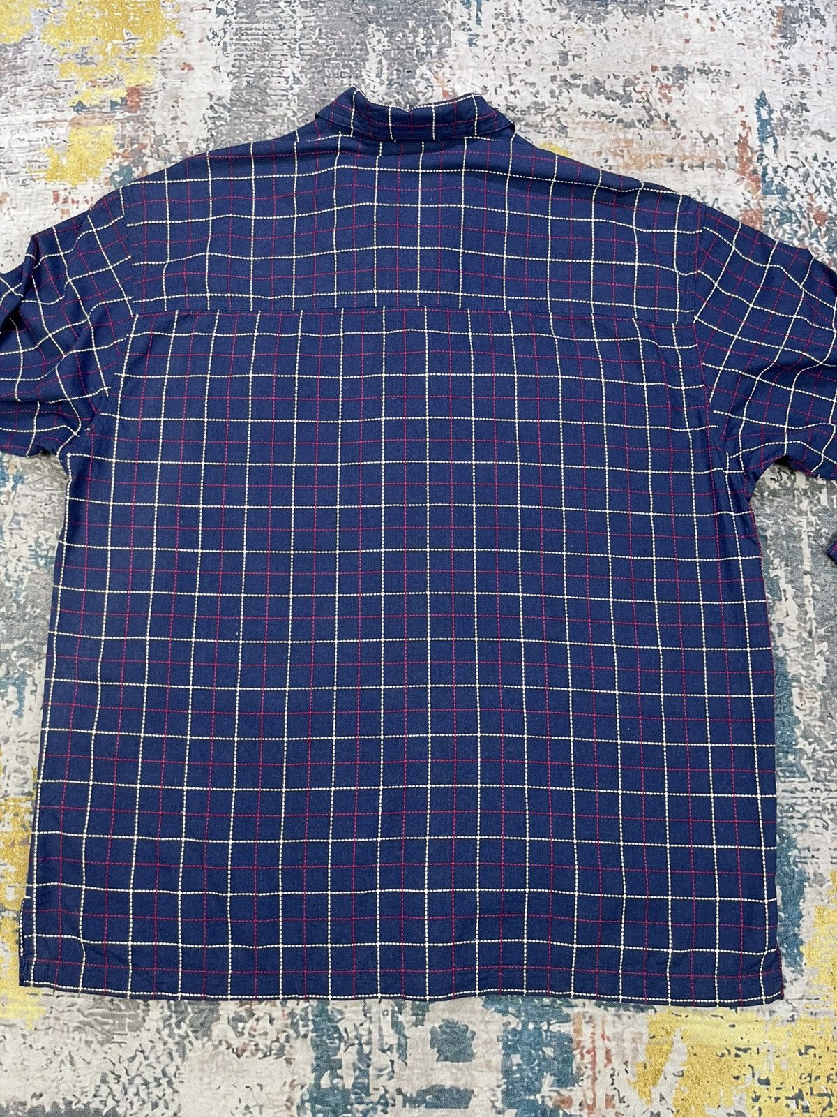 Golden Bear Golden Bear Chain-Detail Double Pocket Checked Zip-Up Shirt Size US L / EU 52-54 / 3 - 4 Thumbnail