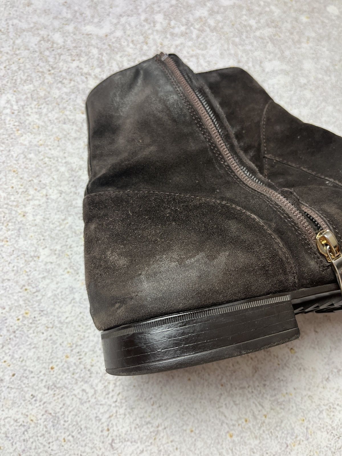 Japanese Brand Cesare Paciotti Men’s Brown Suede Strap Ankle Boots Size US 10 / EU 43 - 10 Thumbnail
