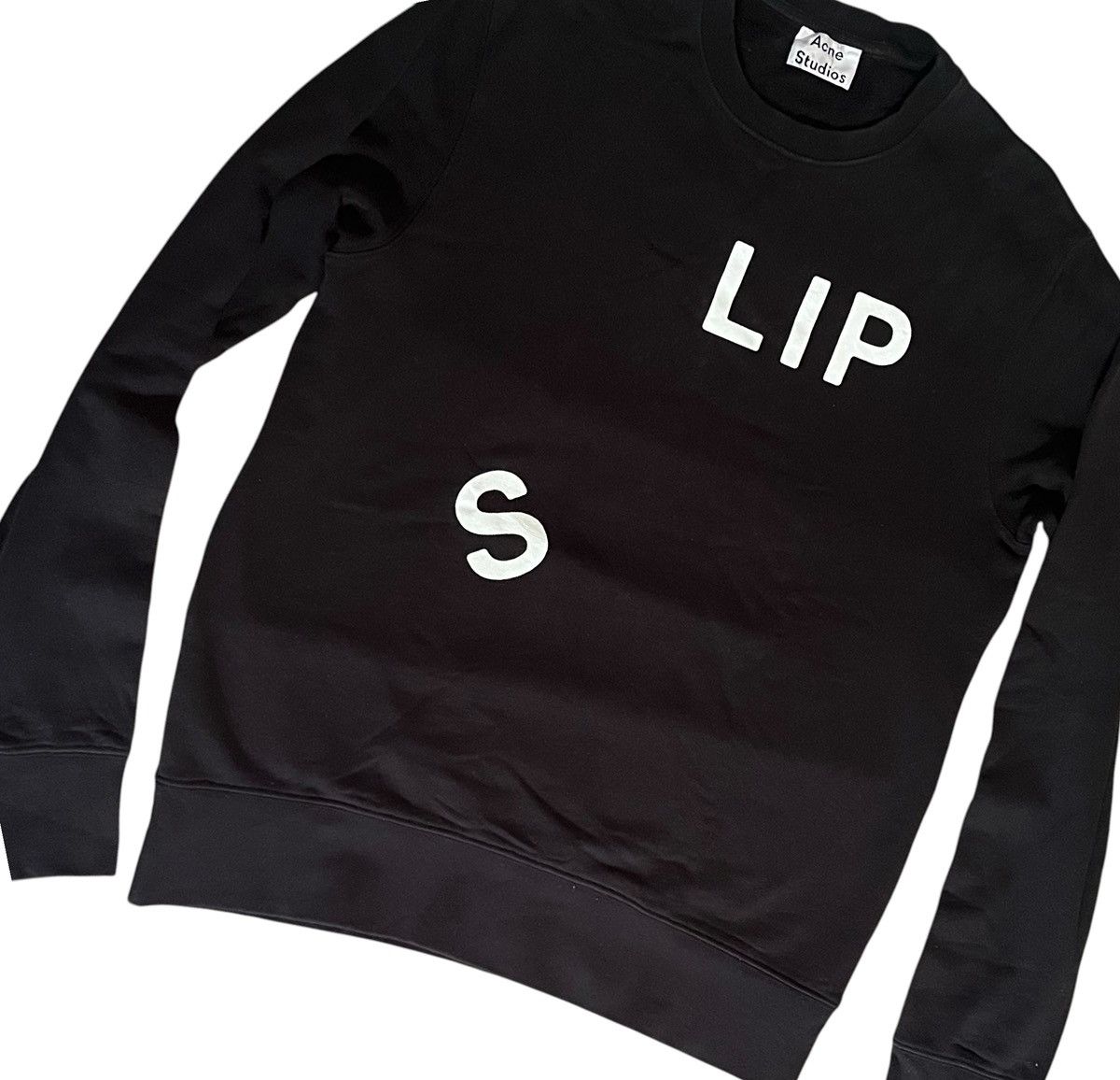 Acne Studios Acne studios slip black sweatshirt Size US S / EU 44-46 / 1 - 2 Thumbnail