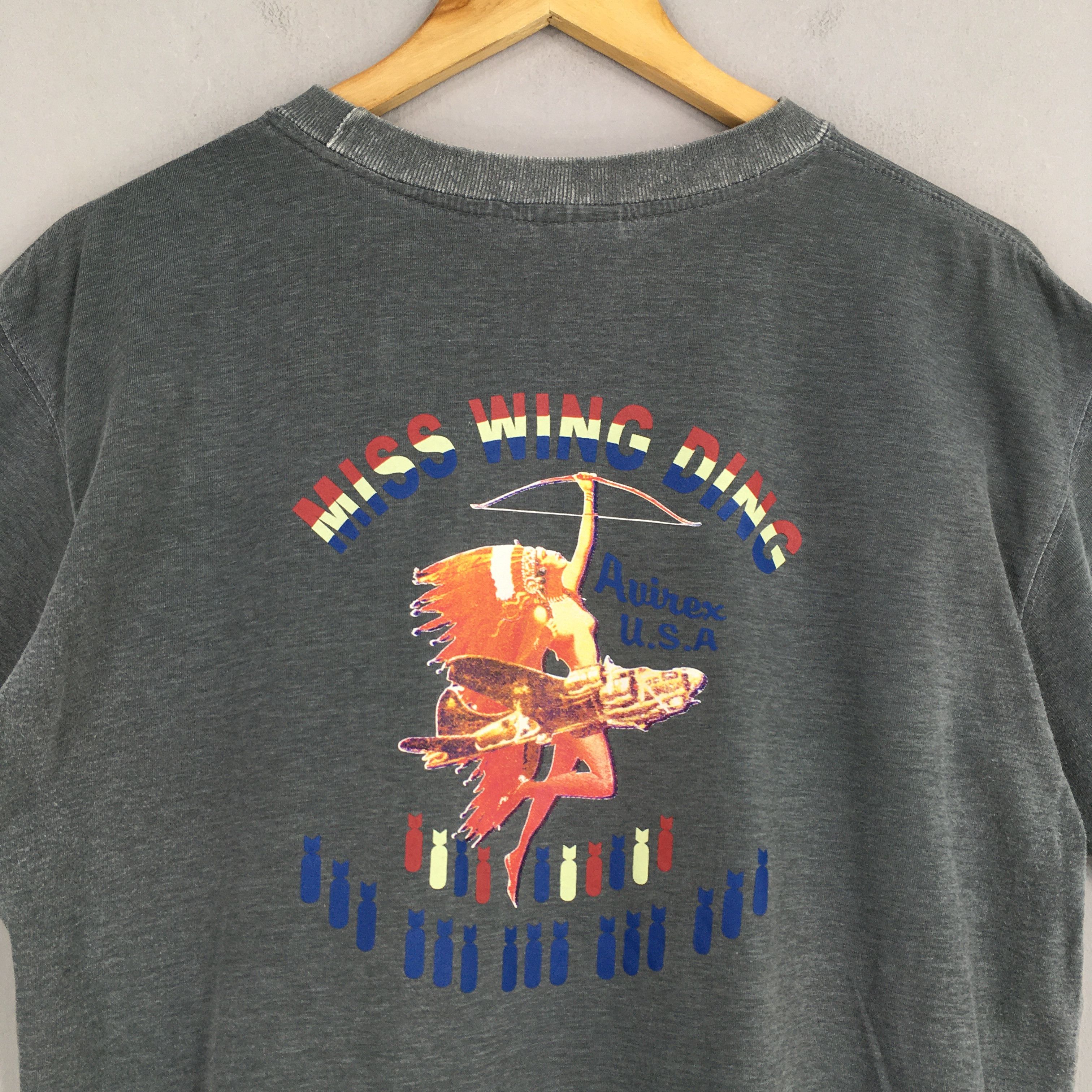 Avirex Vintage Avirex Usa Air Force Usafa Gray T shirt Large Size US L / EU 52-54 / 3 - 2 Thumbnail