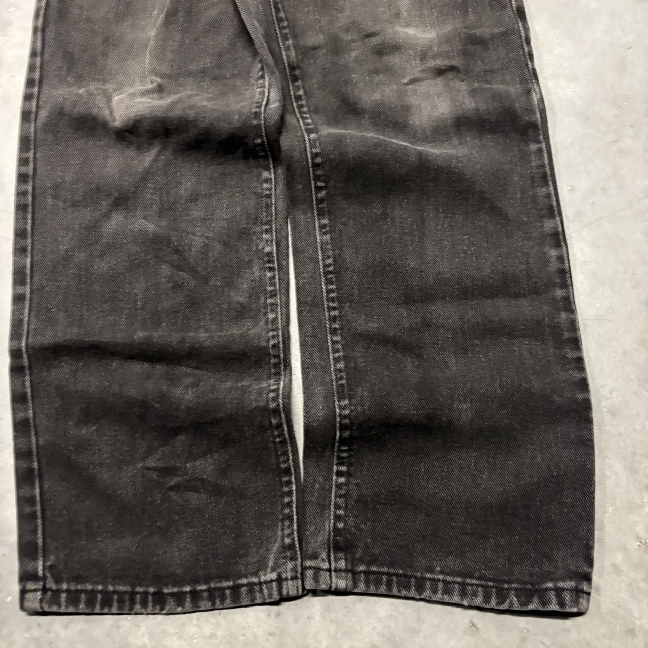 Japanese Brand × Vintage Crazy Vintage Y2K/2000s Grunge Faded Black Denim Jeans! Size US 32 / EU 48 - 6 Thumbnail