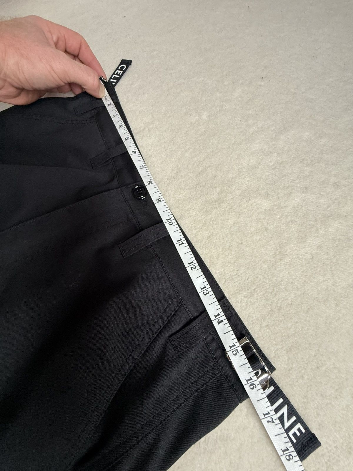 Celine $1.5k Celine logo black cargo pants jeans Hedi Slimane 48 Size US 32 / EU 48 - 5 Thumbnail