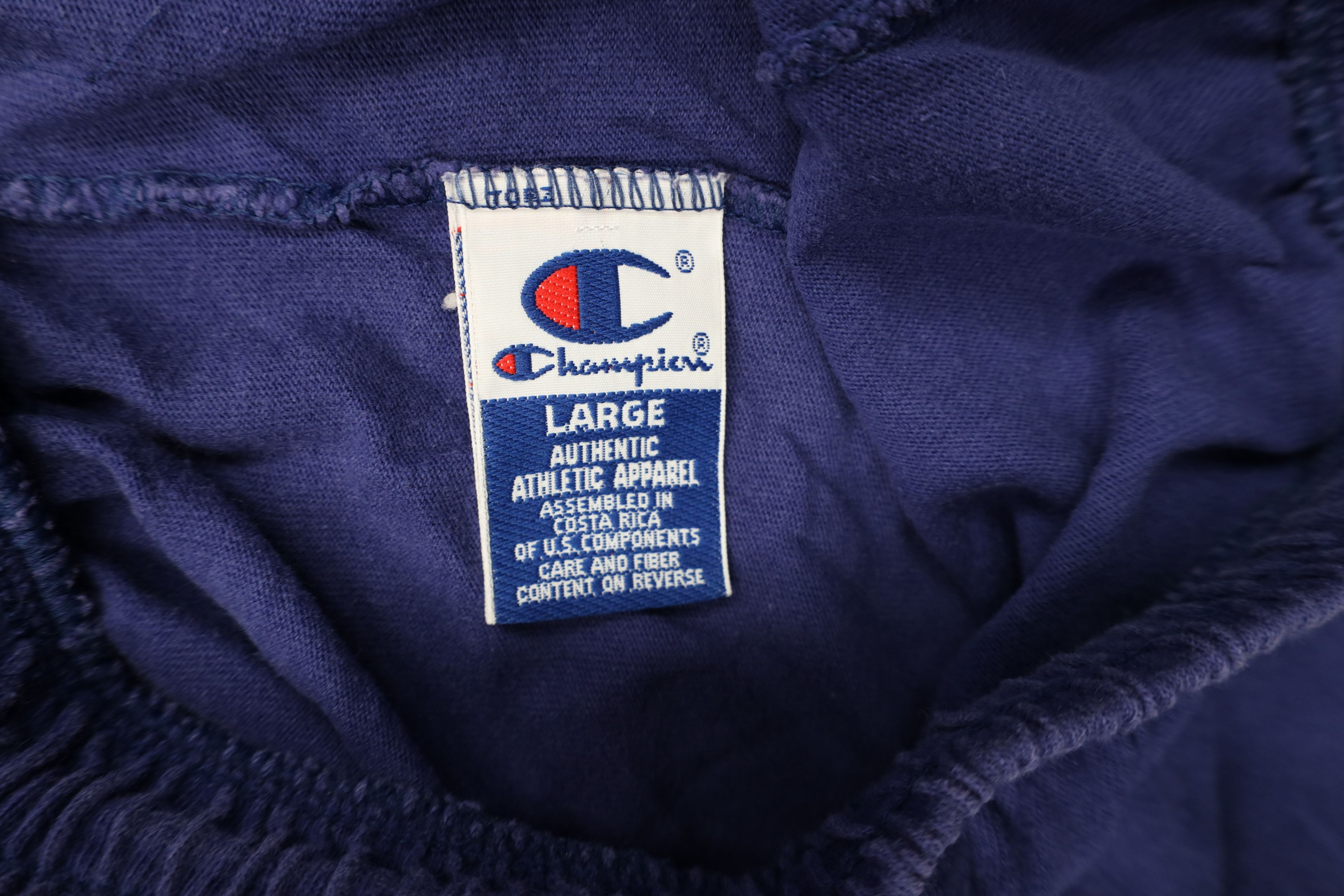 Champion Vintage 90s Champion Above Knee Knit Shorts Blue Cotton Size US 34 / EU 50 - 9 Thumbnail