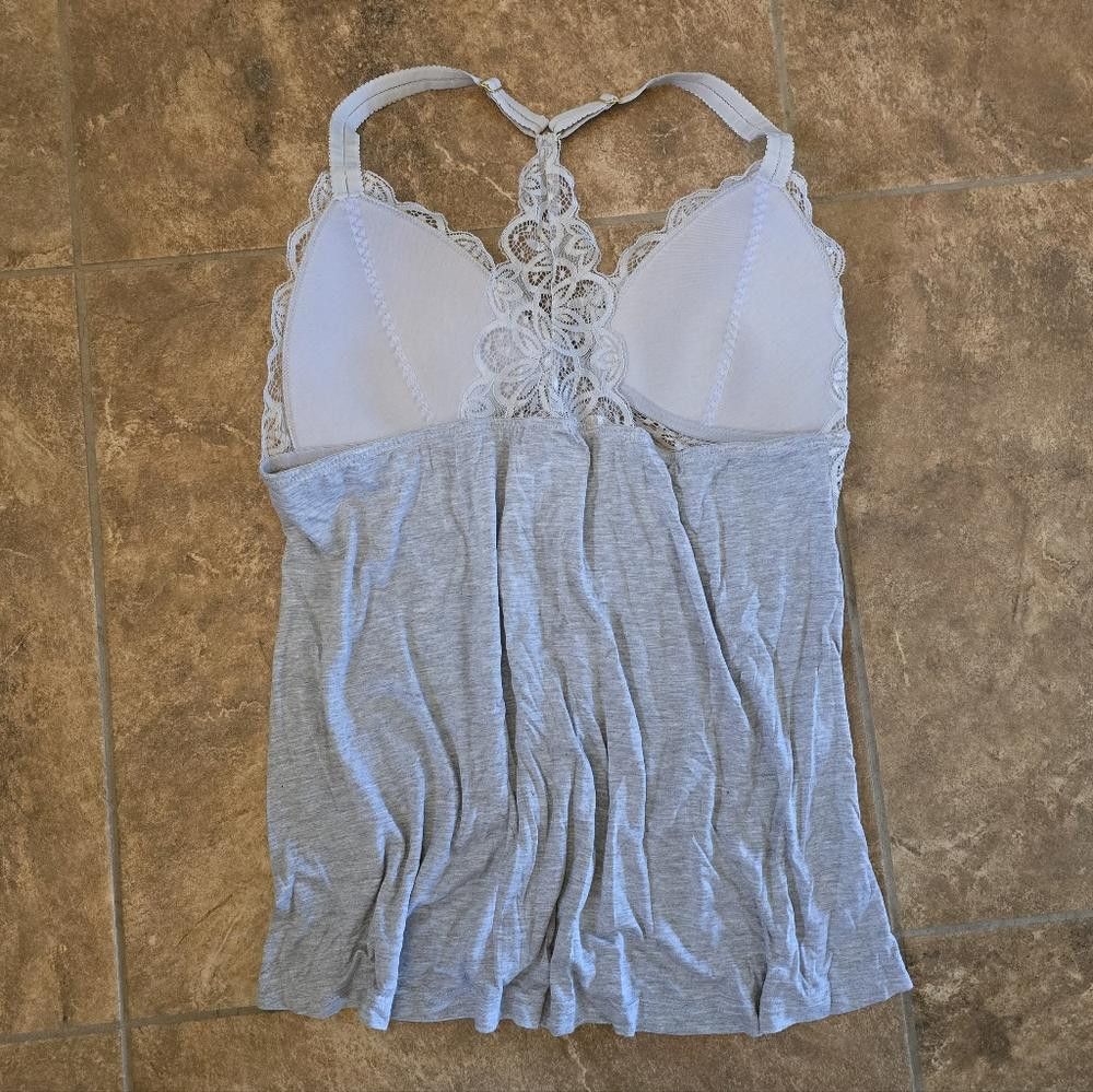 Designer Light Grey Lace Detailed DF Racerback Size XL / US 12-14 / IT 48-50 - 2 Thumbnail