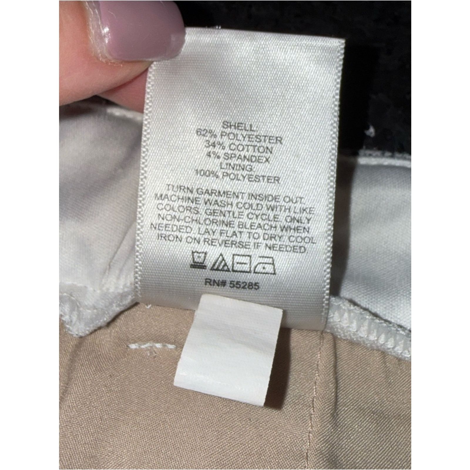 Express EXPRESS COLUMNIST ANKLE BLACK WHITE TEXTURED PRINT PANTS 8 Size 30" / US 8 / IT 44 - 7 Thumbnail