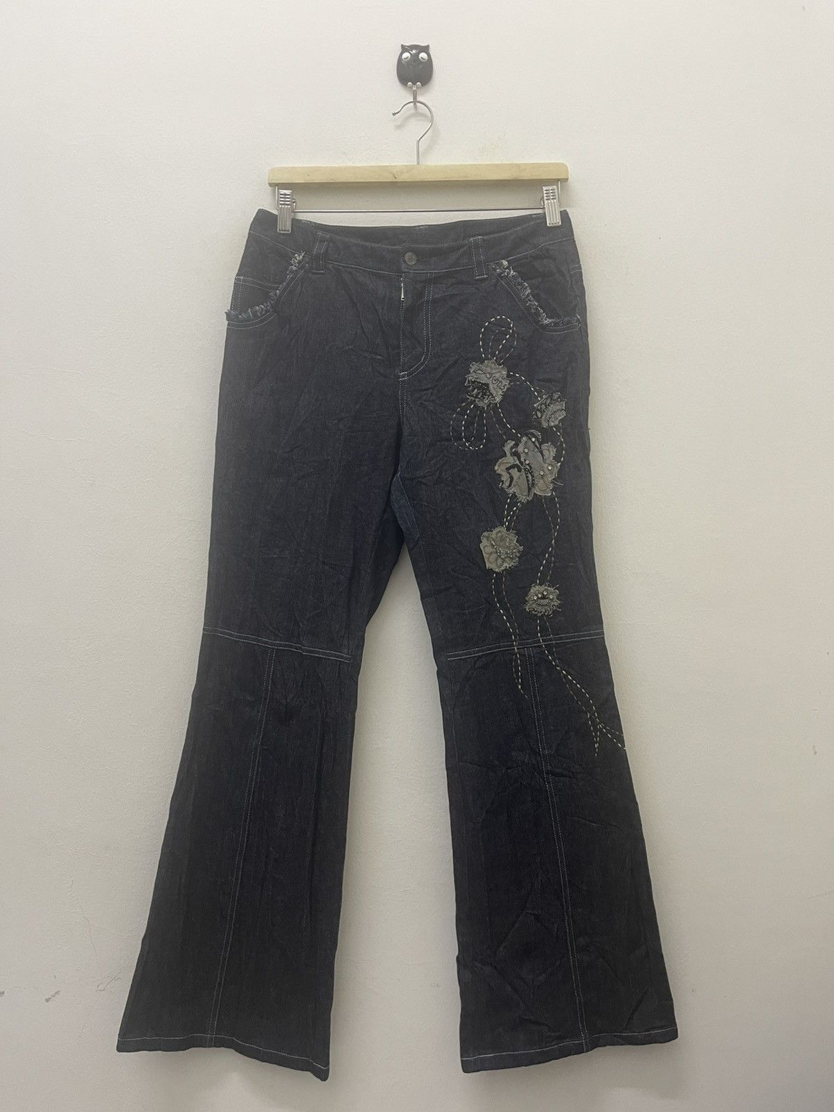 Louis Feraud Rare Vintage LF By LOUIS FERAUD Flare Designer Denim Size 27" / US 4 / IT 40 - 1 Thumbnail