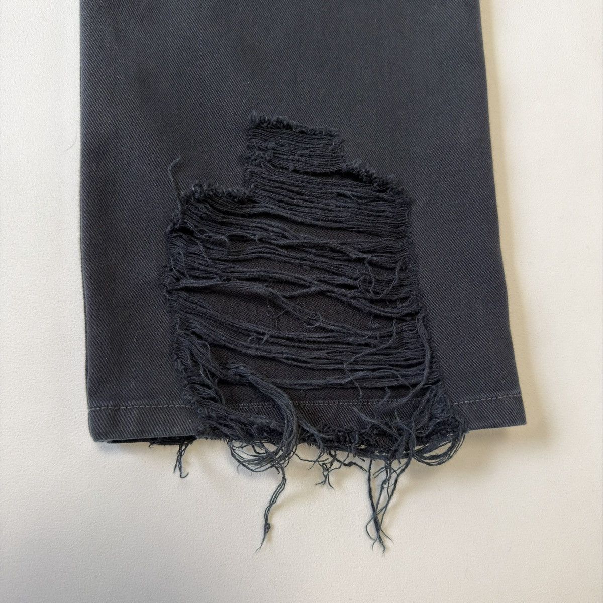 Balenciaga ‘Heel Bite’ Soft Black Left Hand Denim Jeans Size US 30 / EU 46 - 23 Thumbnail