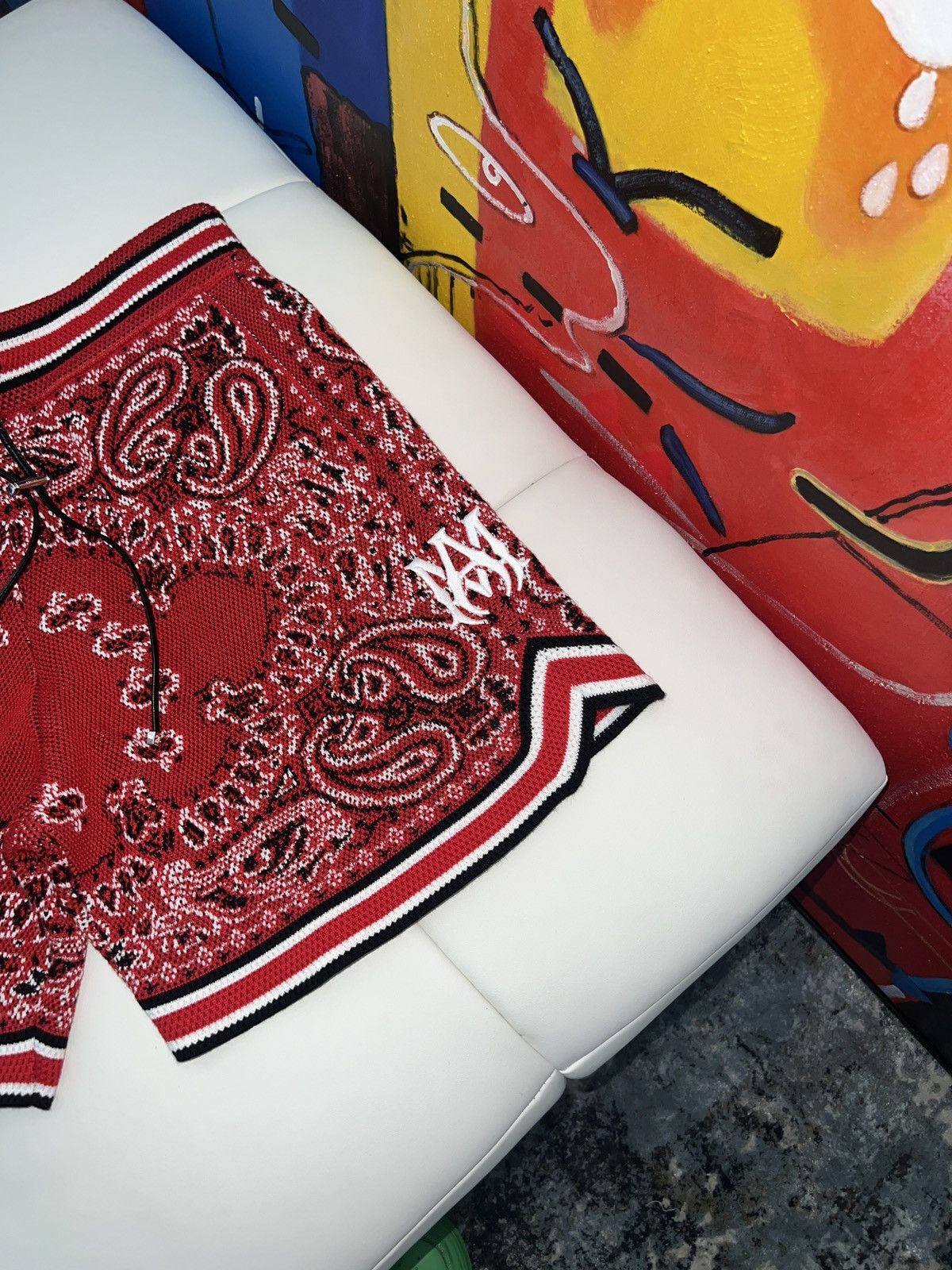 Amiri Amiri bandana logo shorts SMALL Size US 31 - 4 Thumbnail