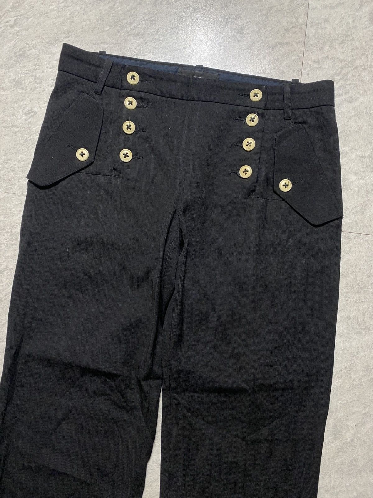 Ann Demeulemeester ARCHIVE ANN DEMEULEMEESTER - MULTI BUTTONS TROUSER Size 26" / US 2 / IT 38 - 3 Thumbnail