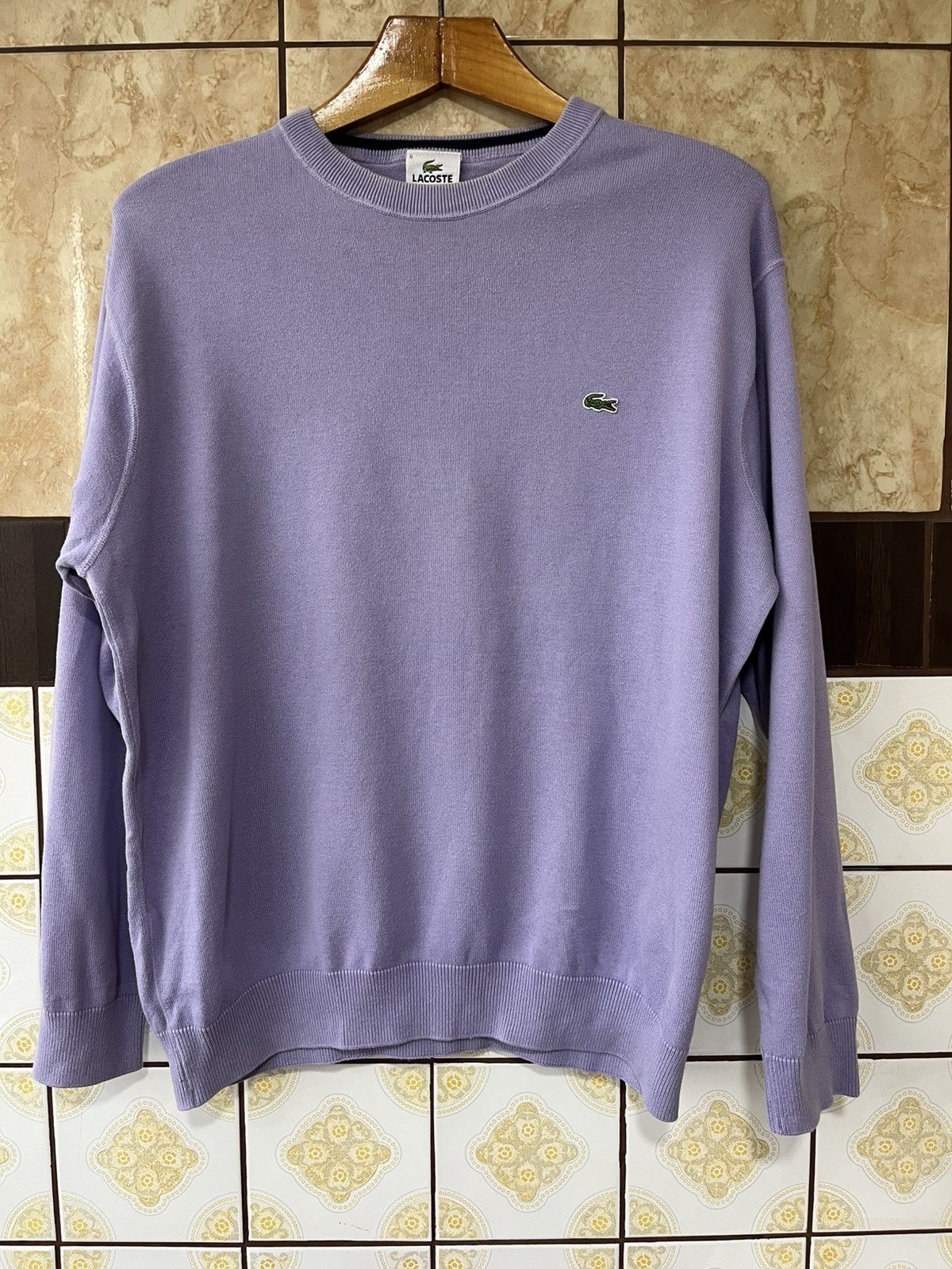 Lacoste Lacoste Lavander vintage sweater Size US XL / EU 56 / 4 - 2 Thumbnail