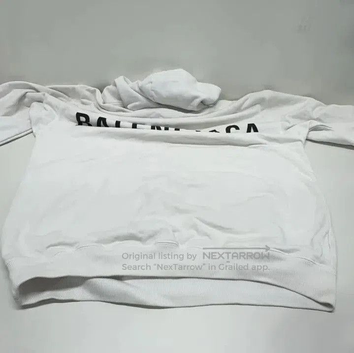 Balenciaga Balenciaga White Logo Hoodie for Men. Size US S / EU 44-46 / 1 - 6 Thumbnail