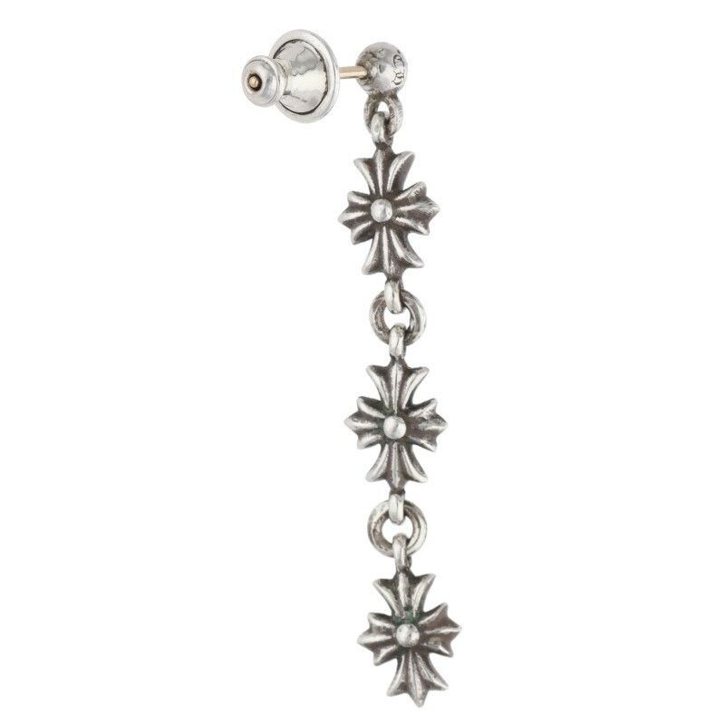 Chrome Hearts Chrome Hearts Tiny ECH Plus 3 Drop Earring Size ONE SIZE - 2 Thumbnail