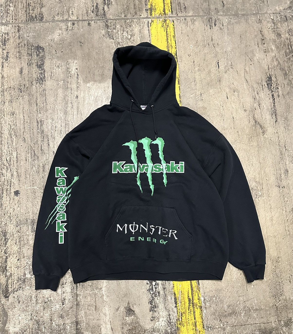 Rare Streetwear Vintage Y2K monster energy hoodie Grailed