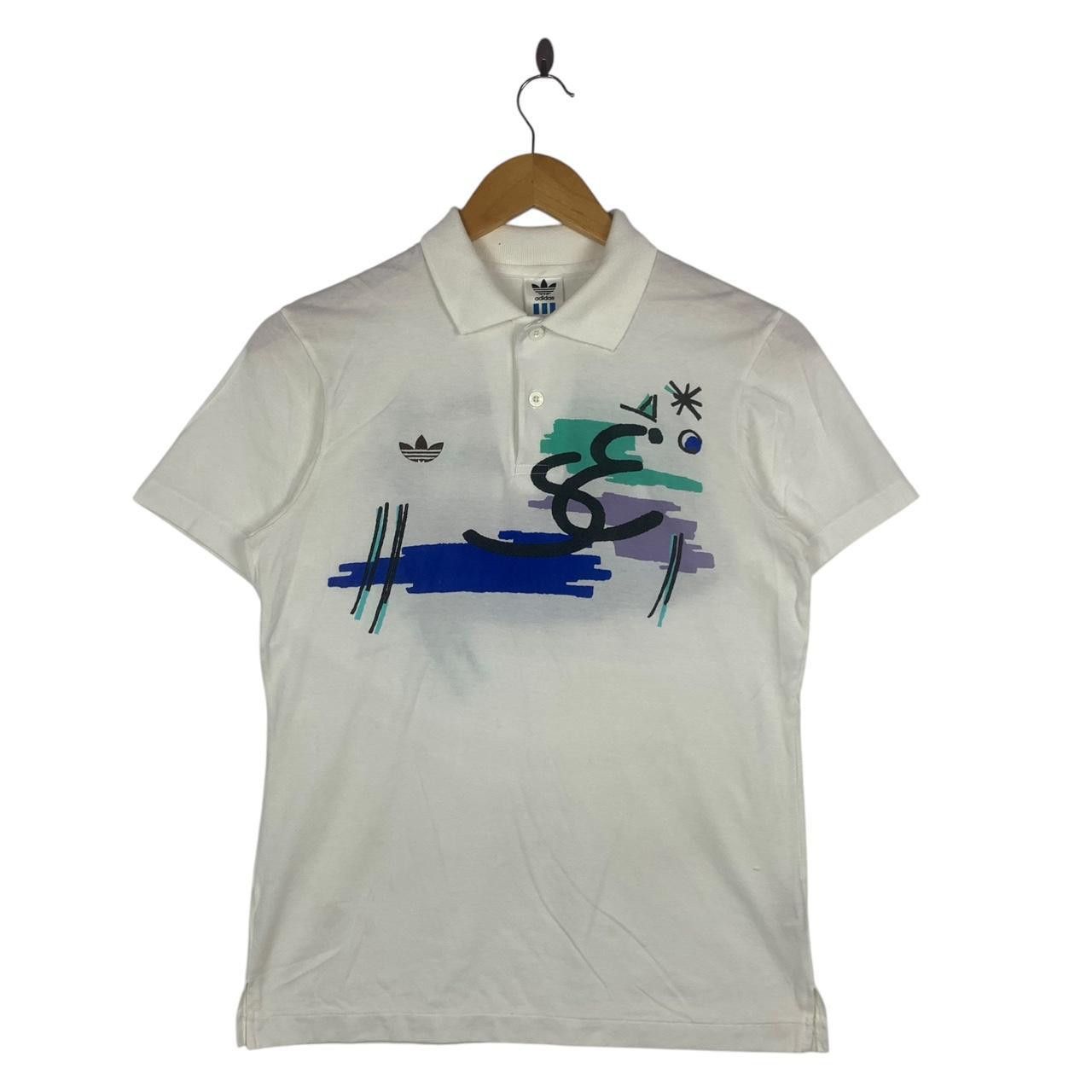 Vintage Vintage 80’ ADIDAS STEFAN EDBERG Collection Tennis Tee Shirt Size US S / EU 44-46 / 1 - 1 Thumbnail