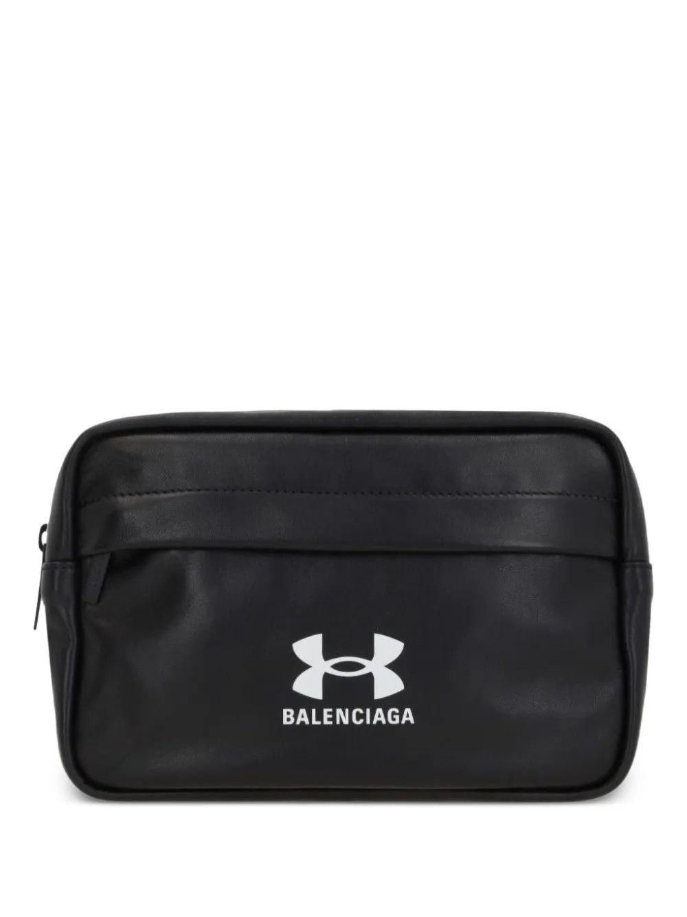 Balenciaga x Under Armour logo-print leather wash bag Size ONE SIZE - 1 Thumbnail