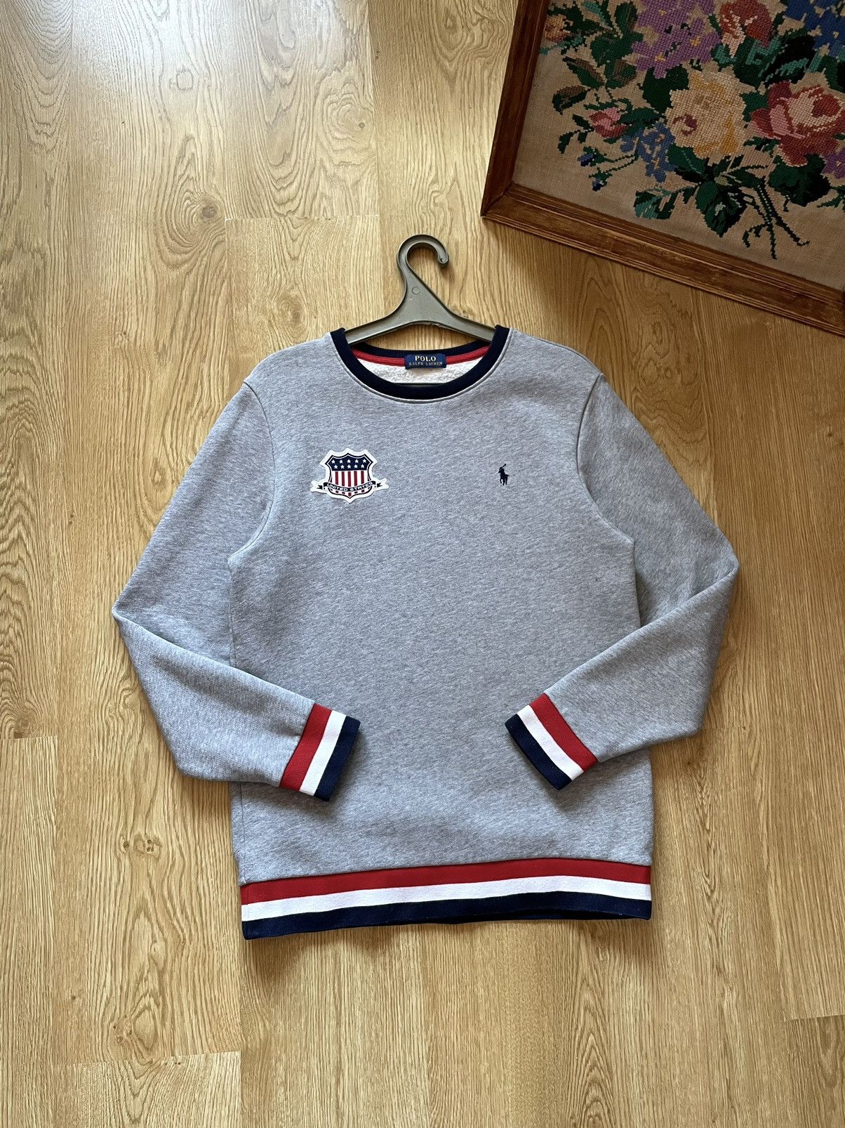 Polo Ralph Lauren Polo Ralph Lauren USA Big Logo Sweatshirt Vintage Y2K Size US S / EU 44-46 / 1 - 1 Thumbnail