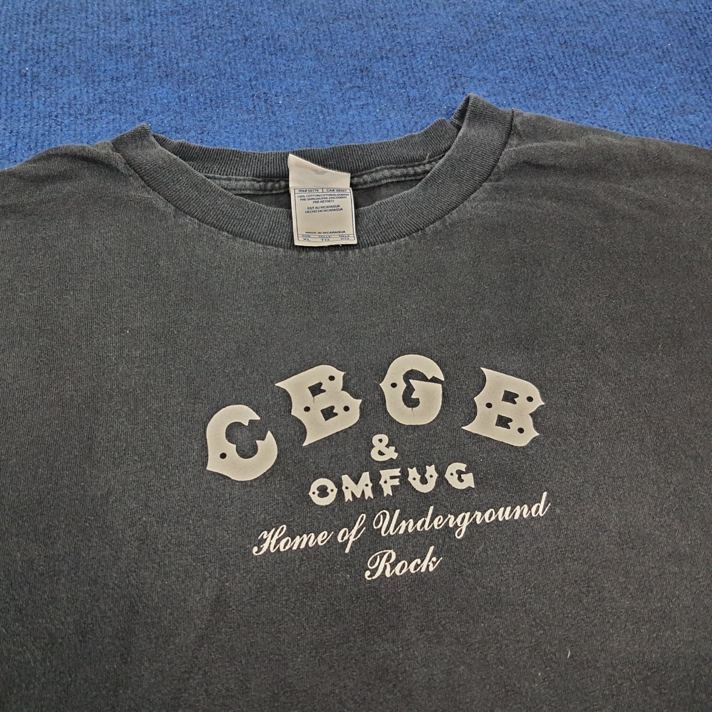 Vintage Vintage CBGB New York City Music Club Tshirt Size US XL / EU 56 / 4 - 2 Thumbnail