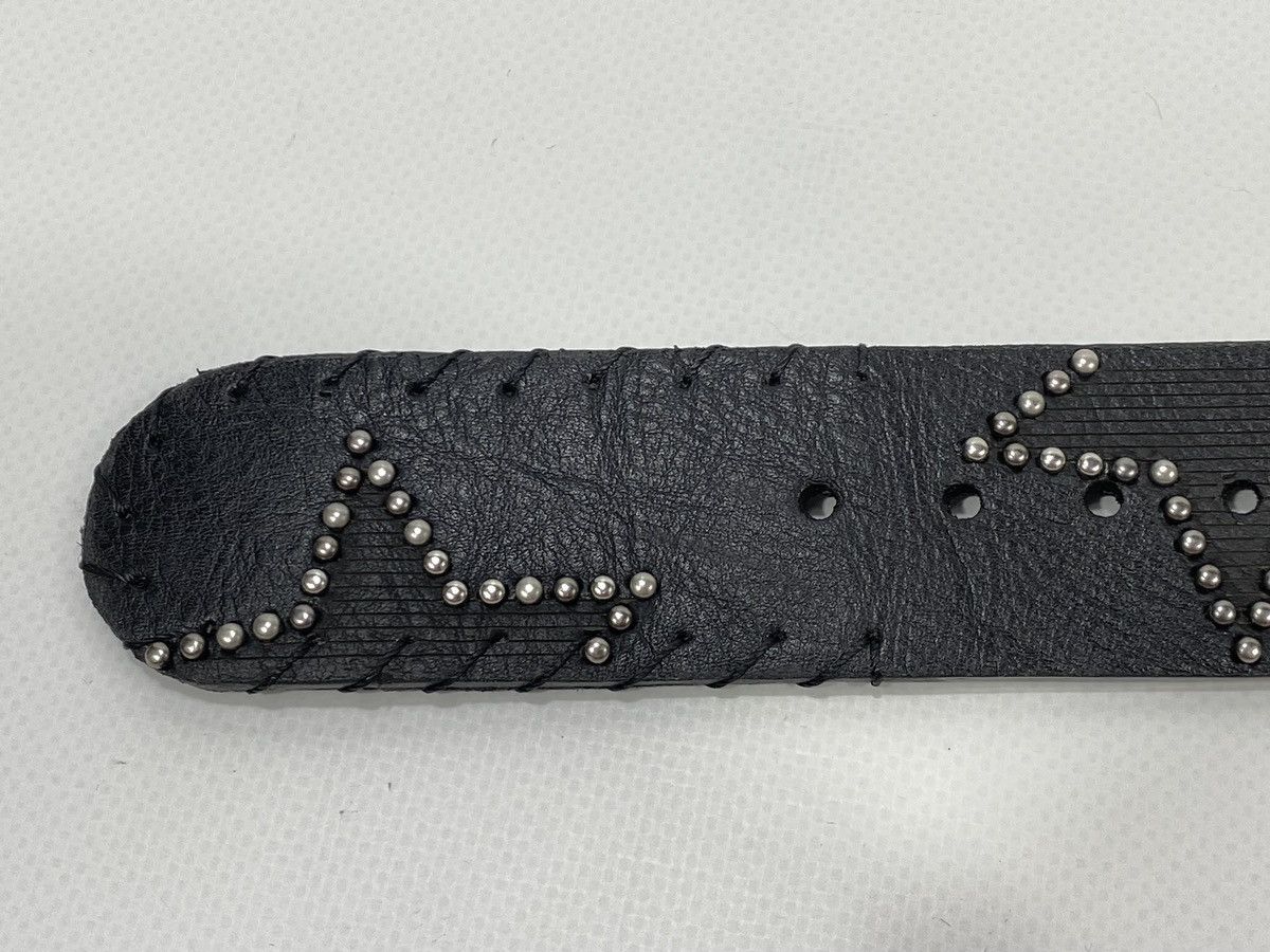 Vintage 🔥LASTDROP🔥 Y2K Avant Garde Stars Studded Opium Leather Belt Size ONE SIZE - 11 Thumbnail
