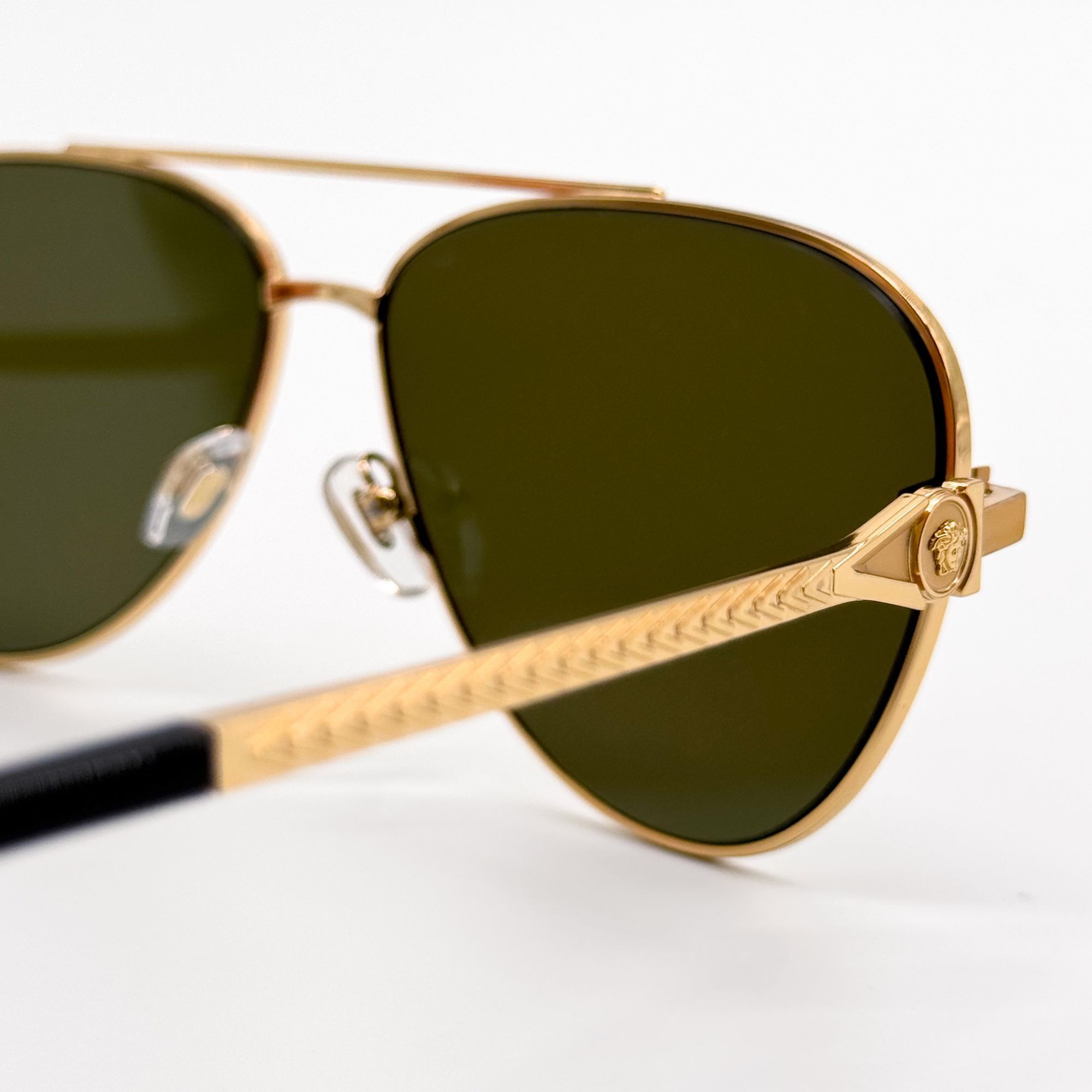 Versace NEW VE2283 1002/7I GOLD AVIATOR SUNGLASSES VERSACE VE2283 10 Size ONE SIZE - 7 Thumbnail
