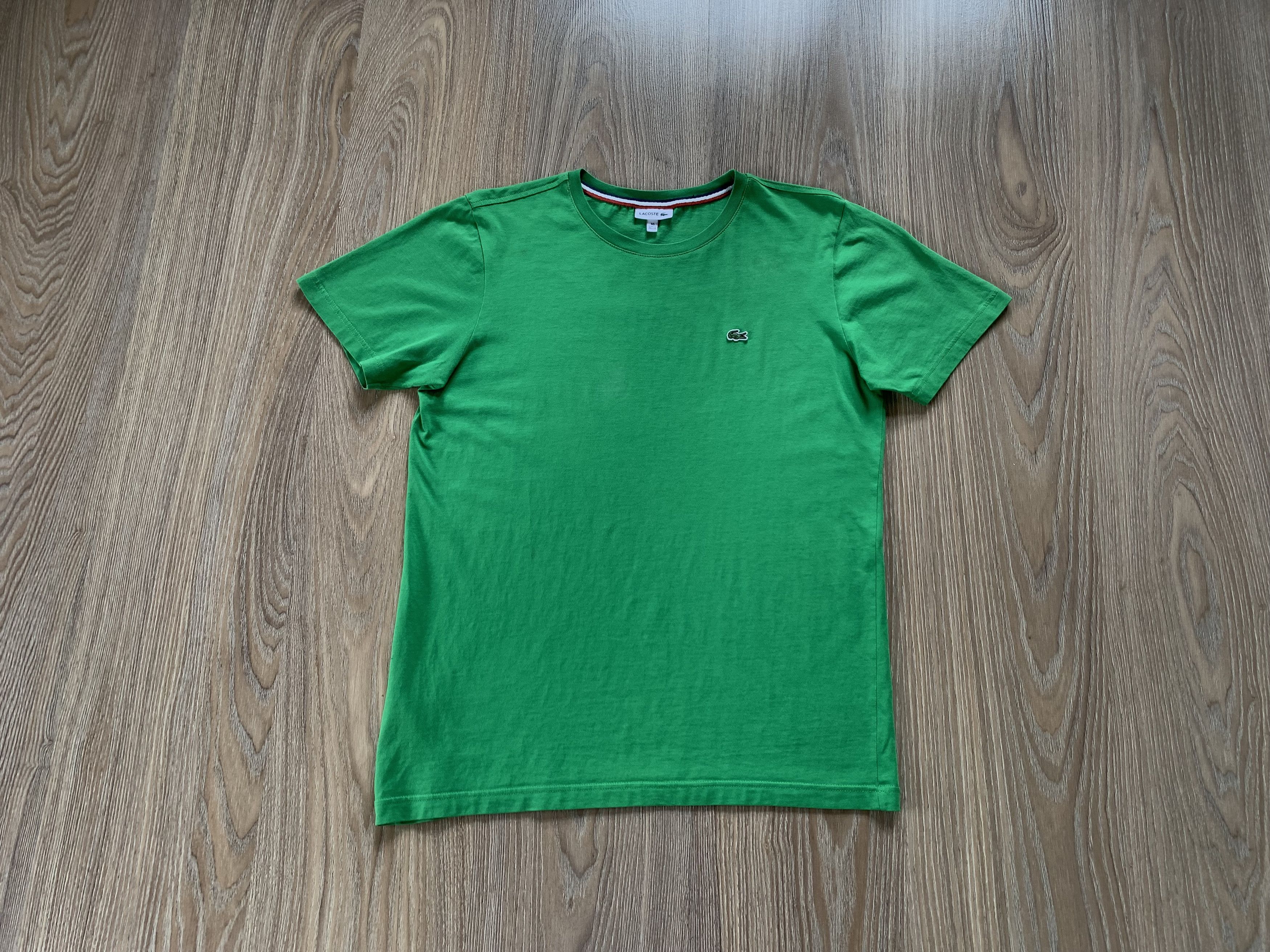 Lacoste Lacoste Cotton Green Basic T Shirt Size US S / EU 44-46 / 1 - 10 Thumbnail