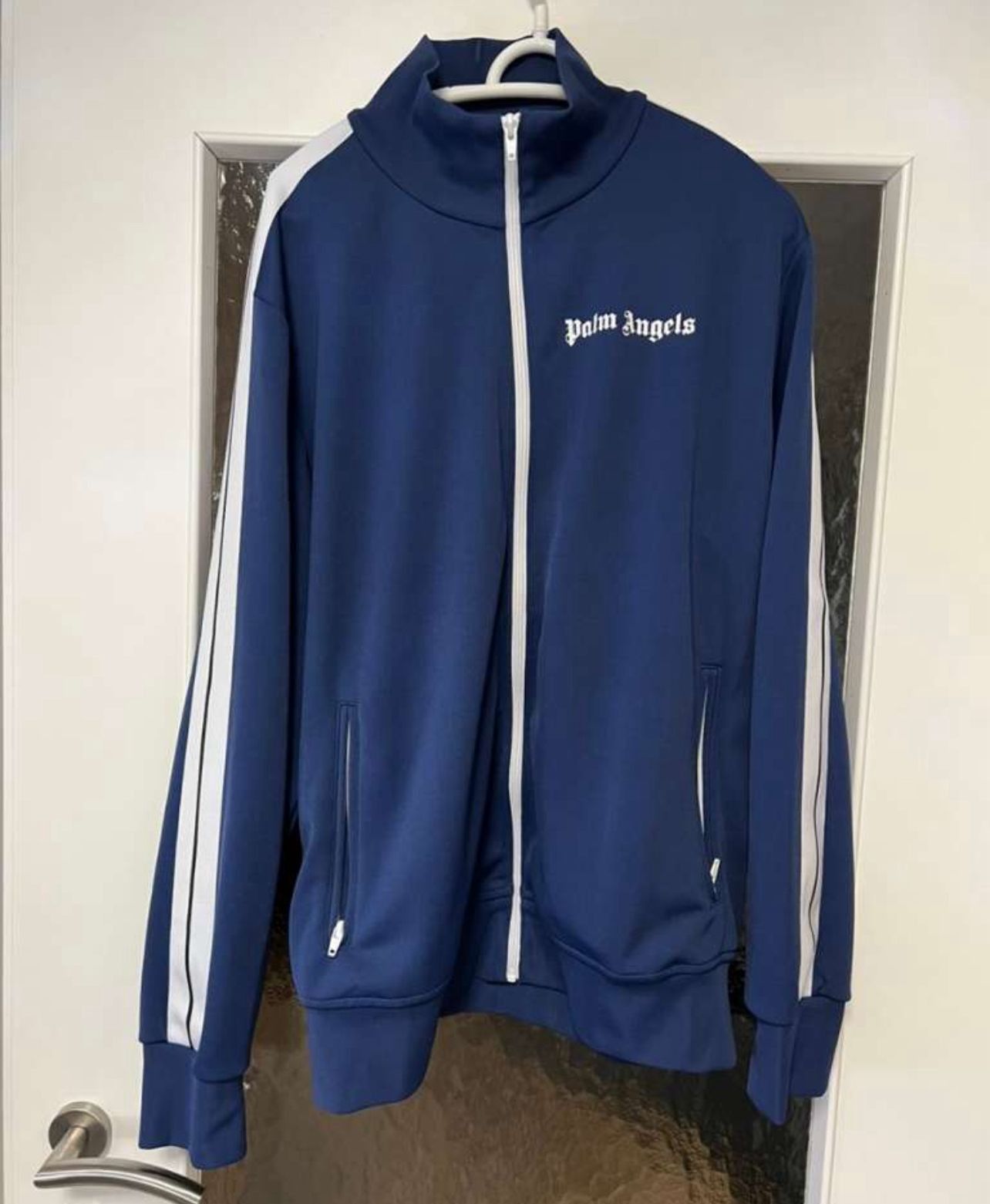 Palm Angels Palm Angels Track Jacket Navy Blue Size US XL / EU 56 / 4 - 1 Thumbnail