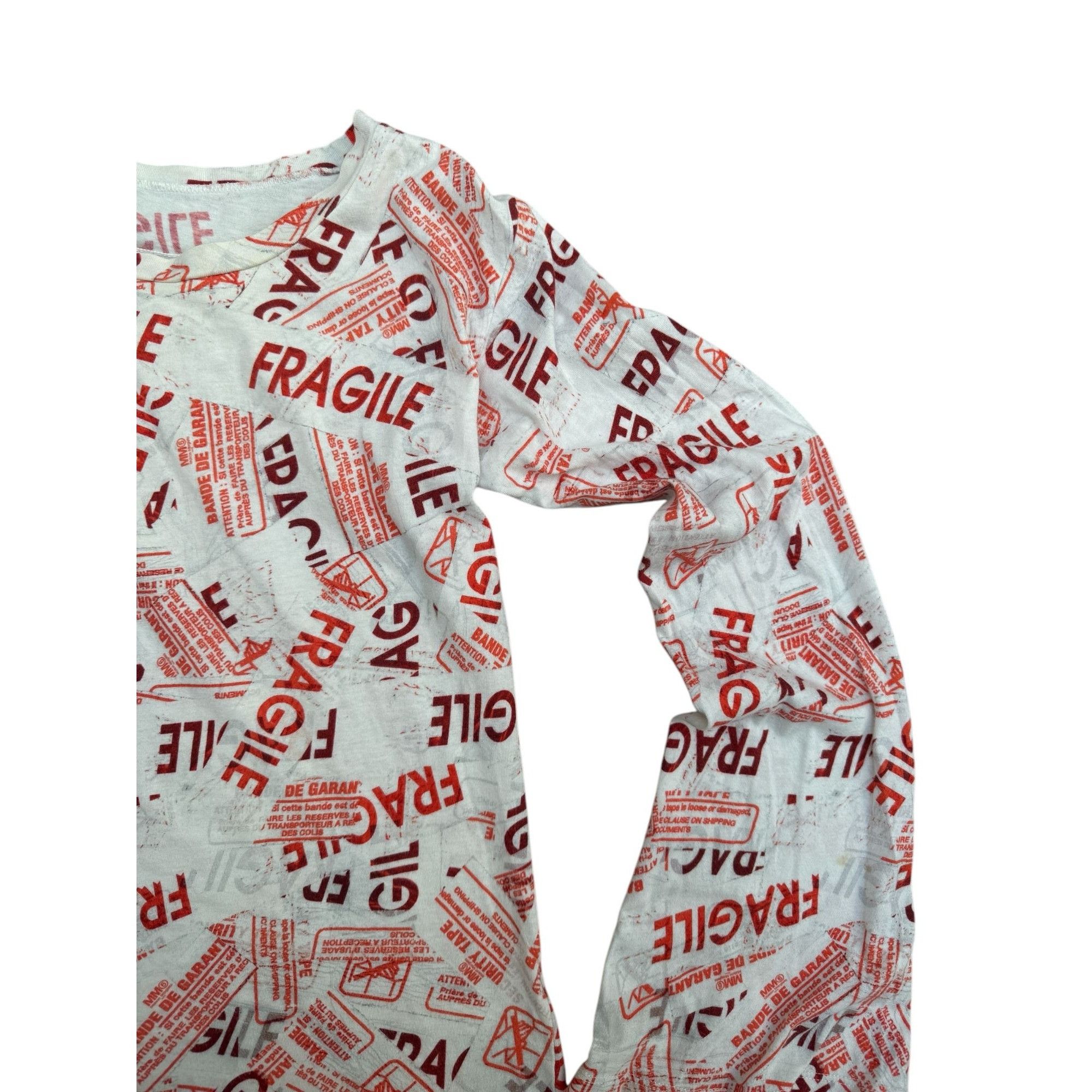 Maison Margiela White Red Fragile Long sleeves Size XS / US 0-2 / IT 36-38 - 2 Thumbnail