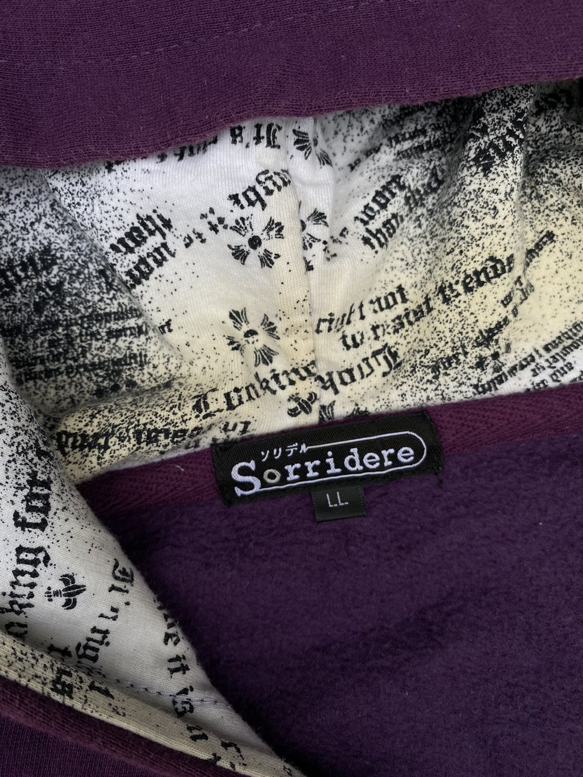 Japanese Brand Sorridere sun faded punk zip up hodfies Size US L / EU 52-54 / 3 - 7 Thumbnail