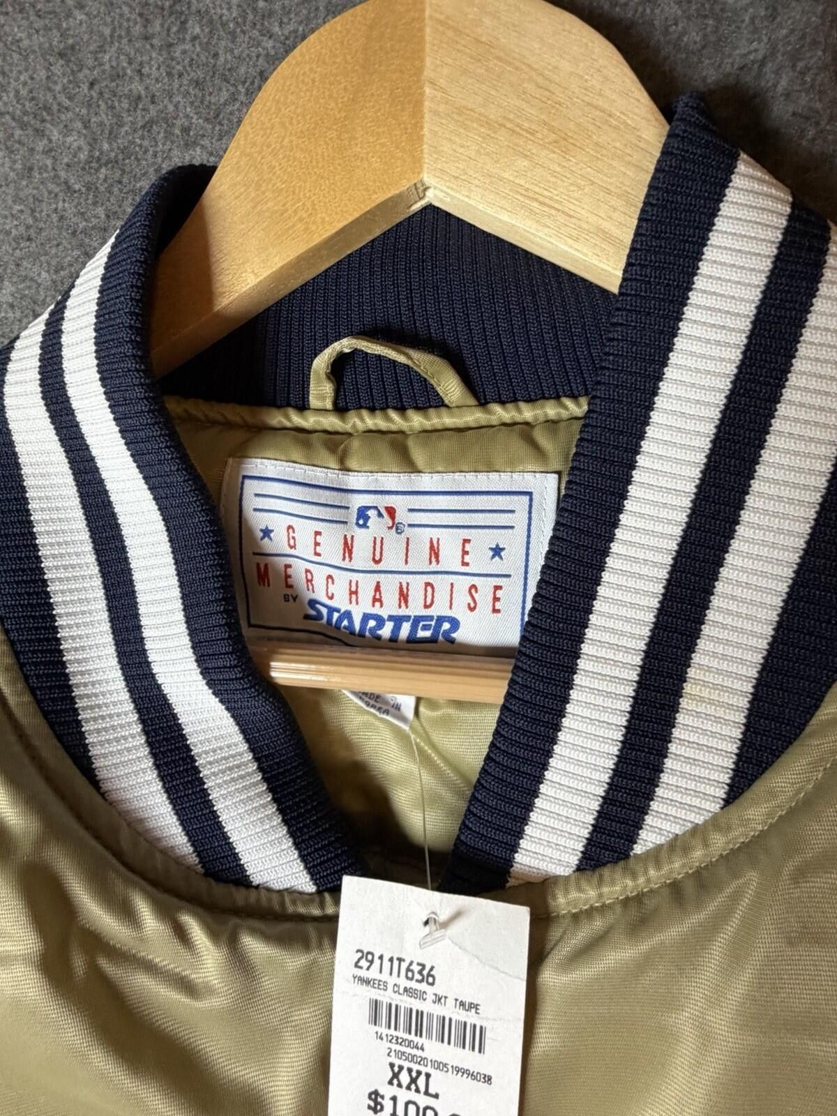 Starter Vintage STARTER New York Yankees Jacket 2XL Champagne New Size ONE SIZE - 8 Thumbnail