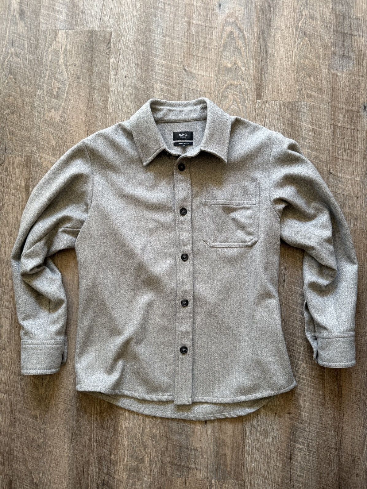 A.P.C. Long Sleeve Wool Button Up Size US XS / EU 42 / 0 - 1 Thumbnail
