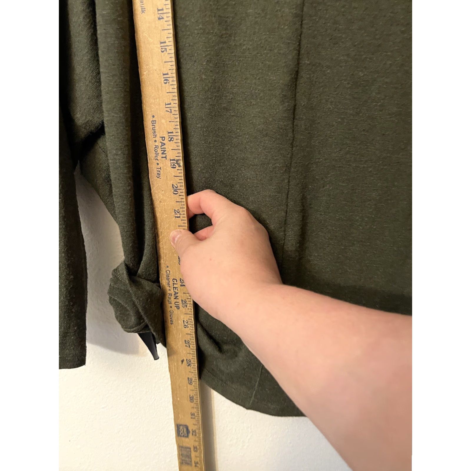 White House Black Market White House Black Market Shirt Womens Medium Green Pullover Knit Stretch Long Sleeve Crew Neck Size L / US 10 / IT 46 - 5 Thumbnail