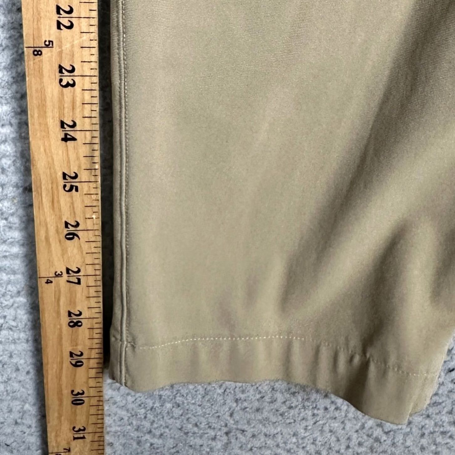 Lululemon Lululemon Commission Slim Fit Pant Mens 36 Tan Polyester Blend Chino Tapered Flat Front Zippered Pockets Logo Slim Performance Casual Business Travel Size US 36 / EU 52 - 7 Thumbnail