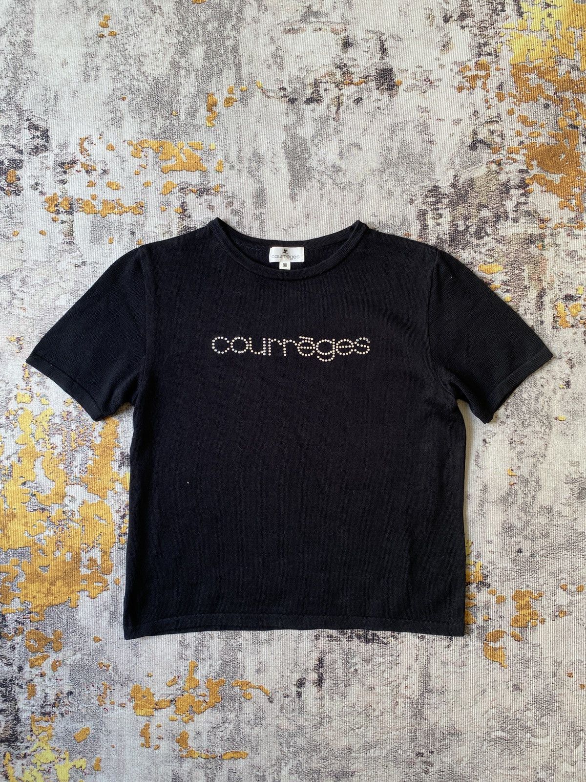 Courreges Courreges Swaroski Cropped T Shirt Size S / US 4 / IT 40 - 3 Thumbnail