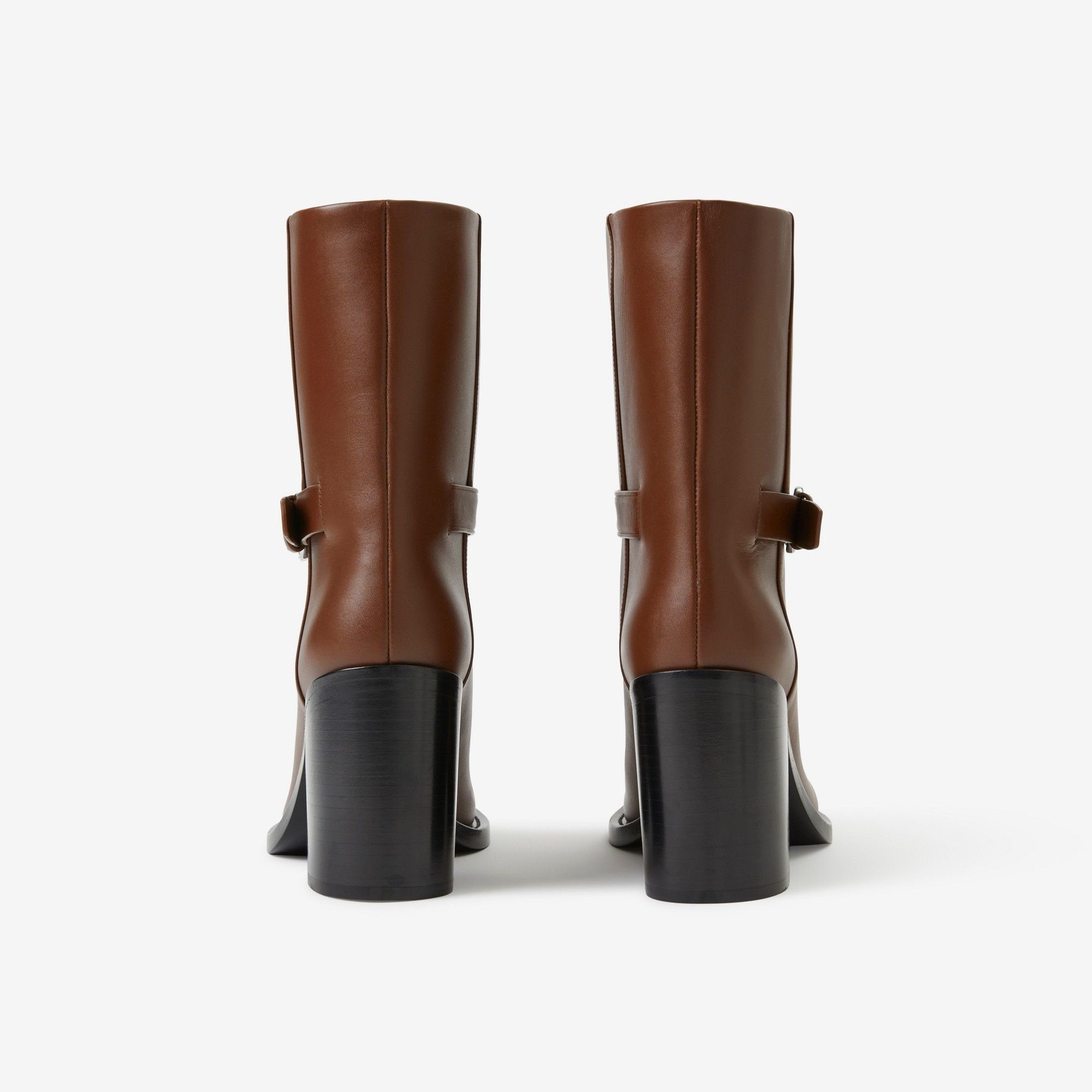 Burberry o1w1db10125 Leather Ankle Boots in Brown Size US 9.5 / IT 39.5 - 3 Thumbnail