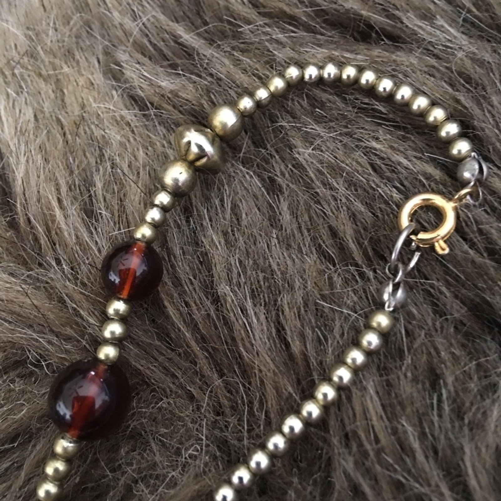 Vintage Vintage amber and gold tone beaded long necklace Size ONE SIZE - 7 Thumbnail
