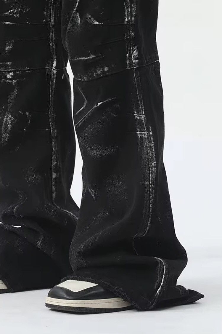 Designer × Vintage Design Straight Baggy Printed Jeans Pants y2k Size US 34 / EU 50 - 6 Thumbnail