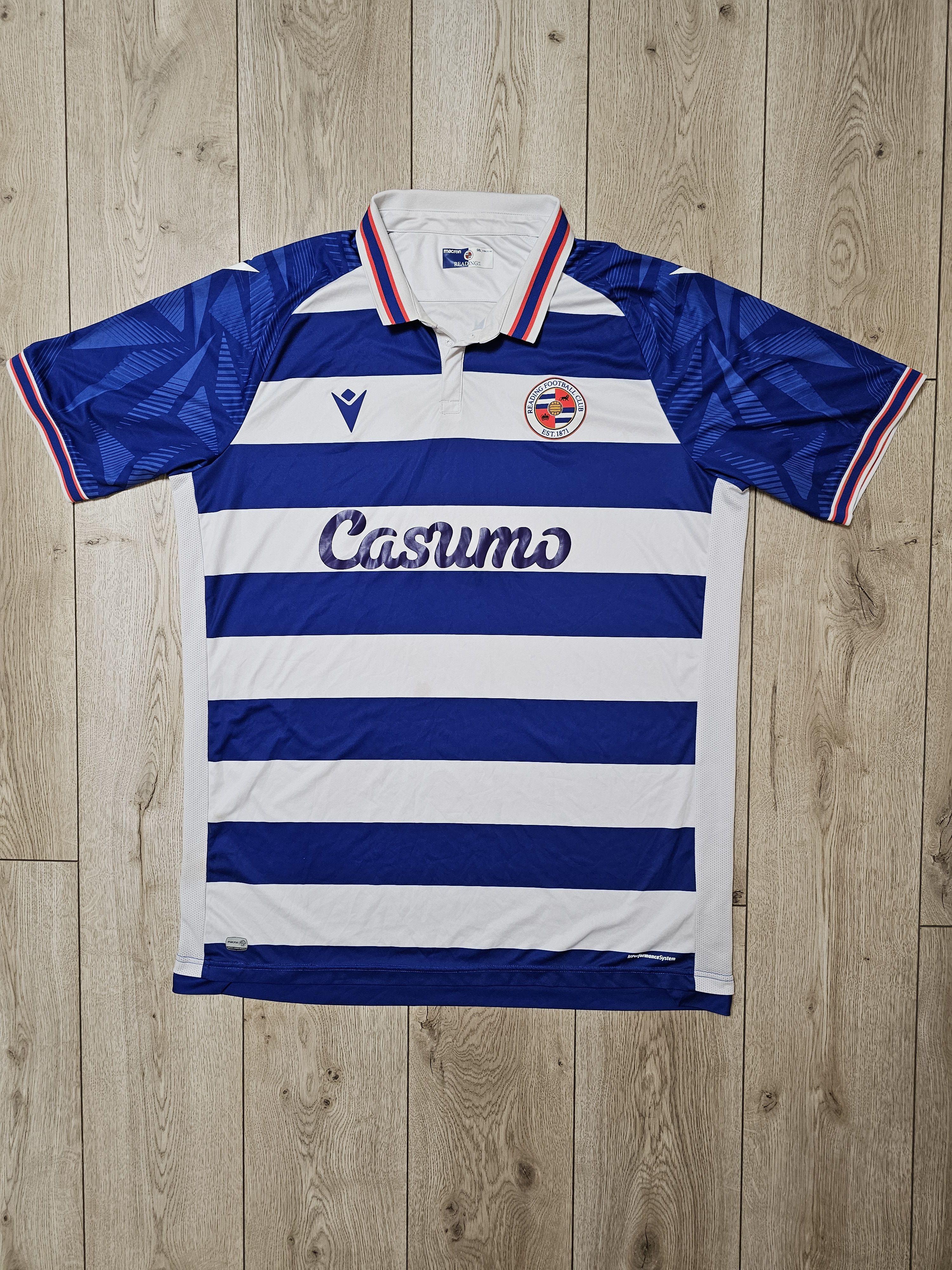 All Sport READING 2020 2021 HOME FOOTBALL SHIRT SOCCER JERSEY 5XL Size US XXL / EU 58 / 5 - 1 Thumbnail