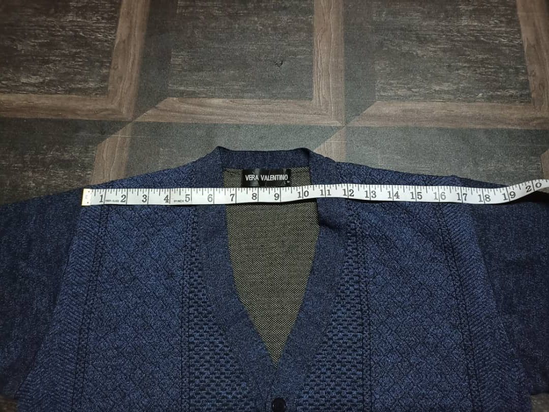 Designer × Japanese Brand × Vintage VERA Valentino Cardigan Button Up Size L / US 10 / IT 46 - 12 Thumbnail