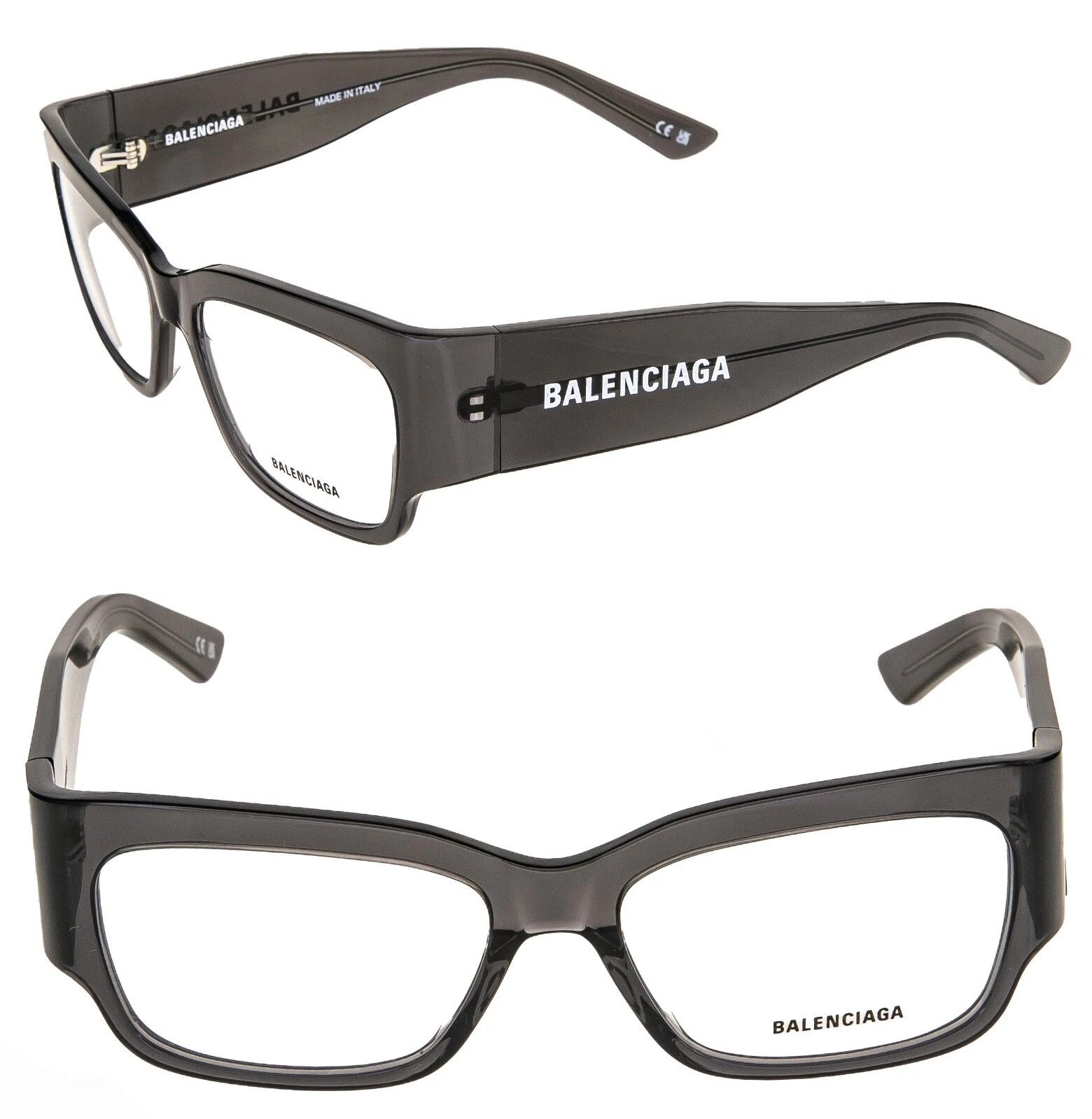 Balenciaga BALENCIAGA 0332 Gray Bold Logo Eyeglasses 54mm GG0332O 004 Size ONE SIZE - 1 Thumbnail