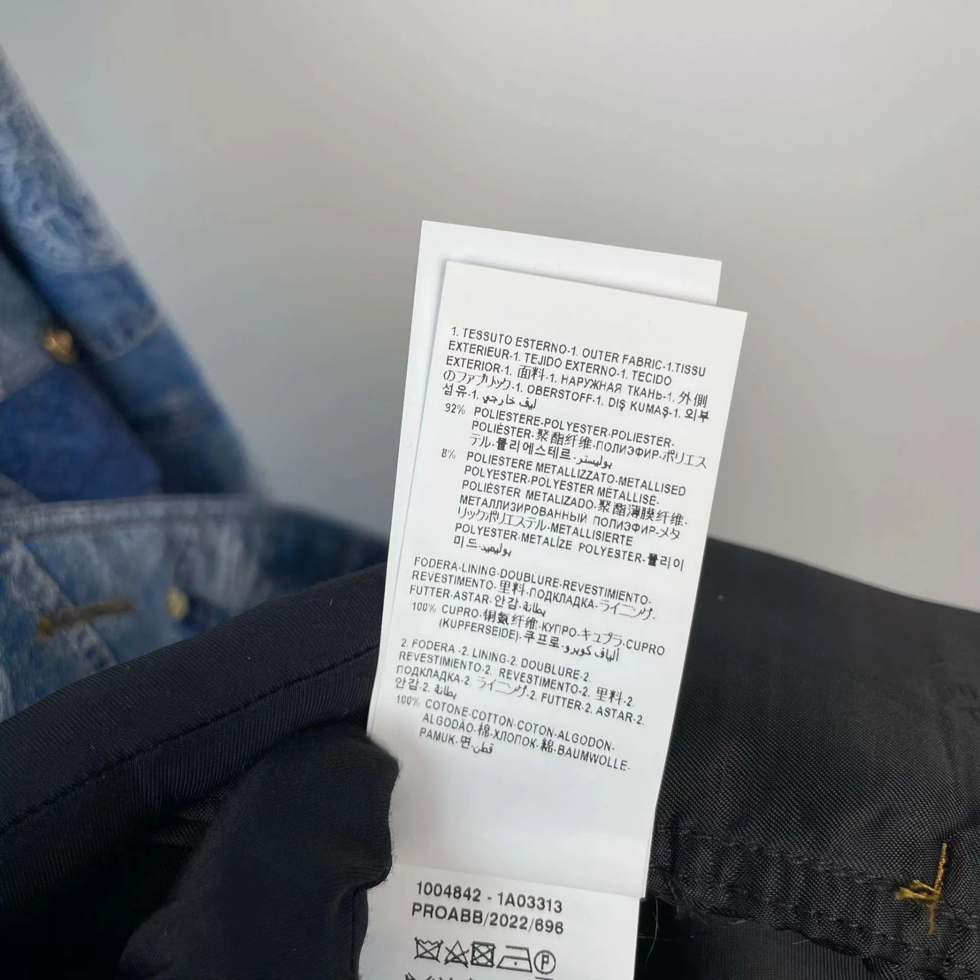 Versace Versace x Fendi blue denim jacket XXL Grade A Size US XXL / EU 58 / 5 - 6 Thumbnail