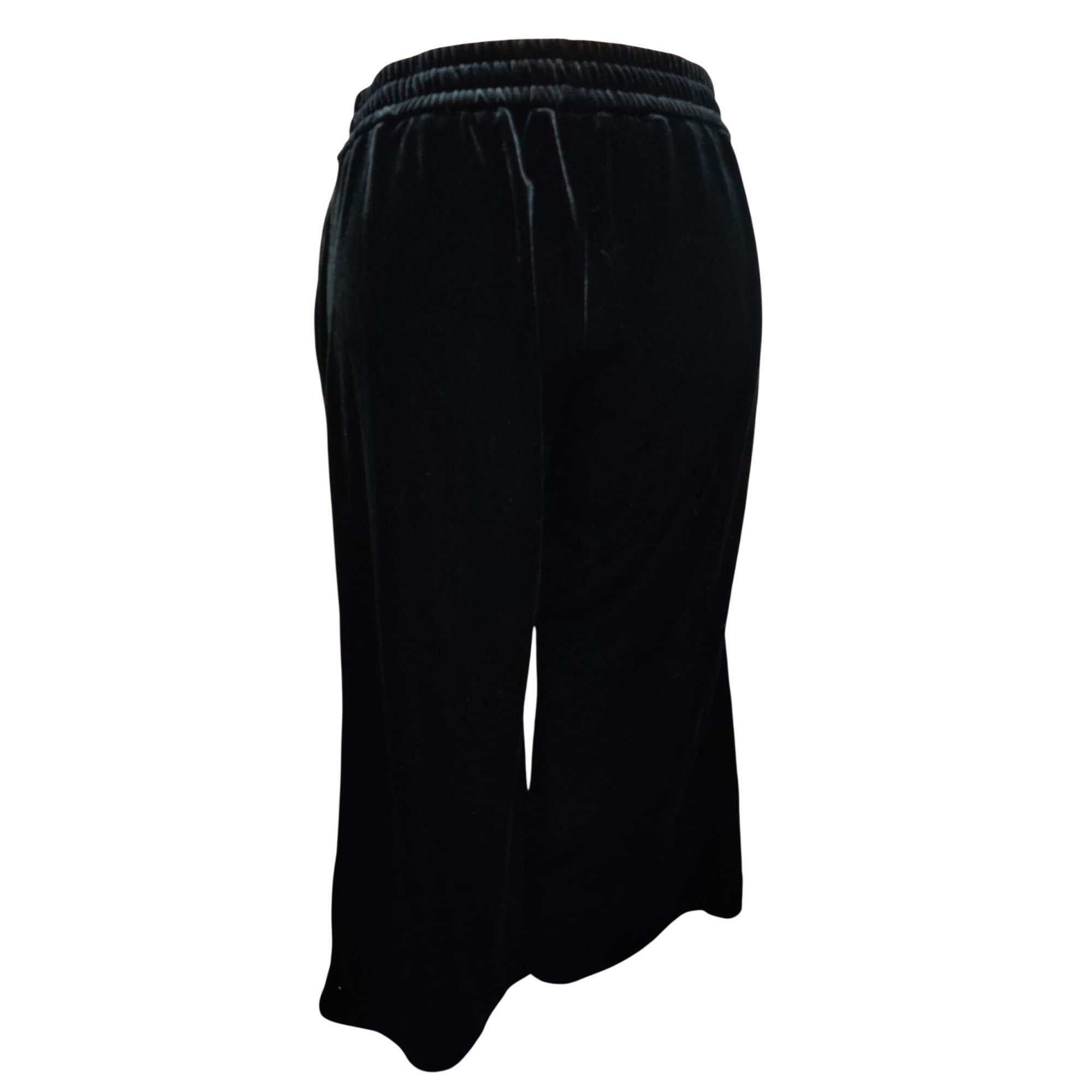 Other Simply Vera Vera Wang L Womens Pants Black Velour Wide Leg C Size 34" / US 12 / IT 48 - 2 Thumbnail