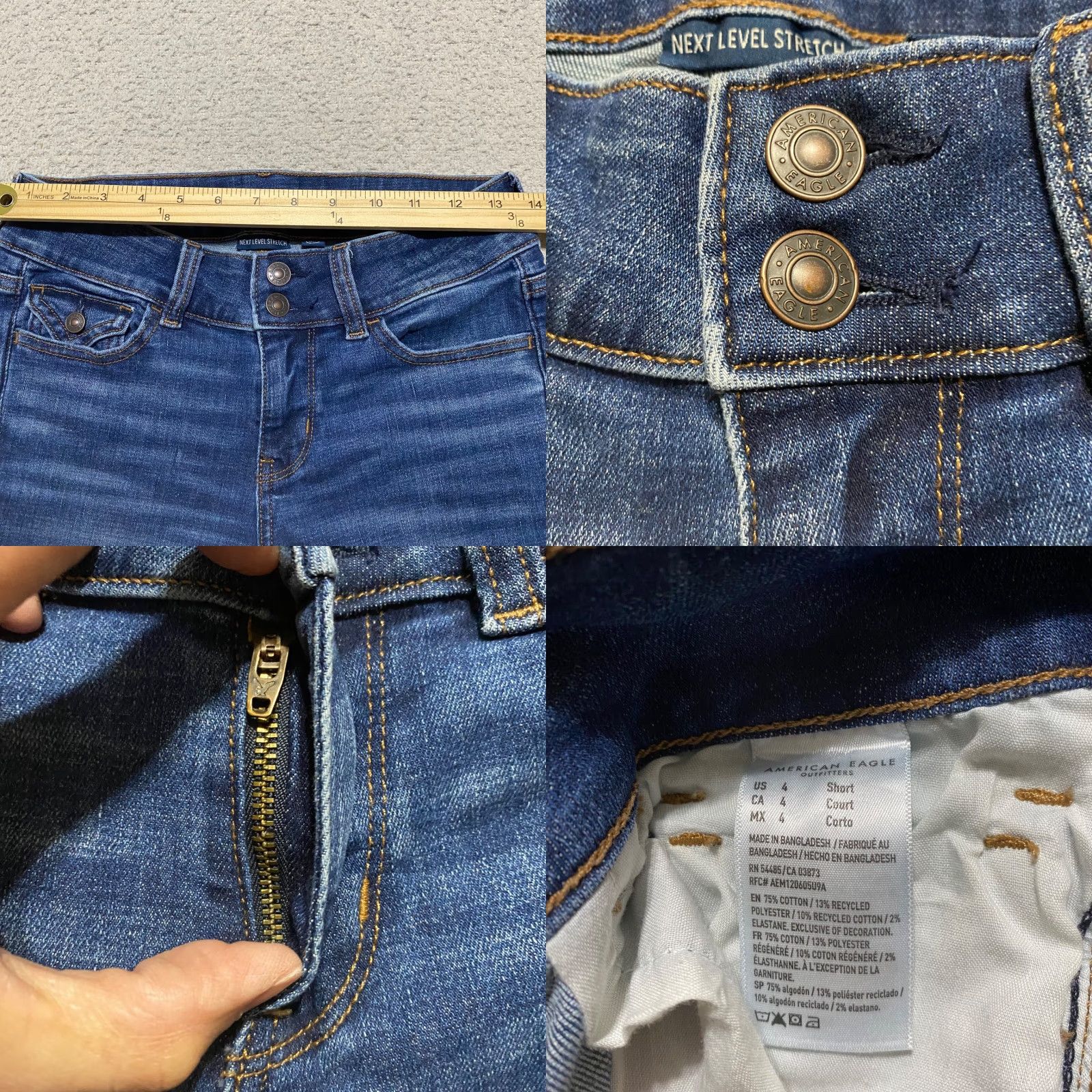 American Eagle Outfitters American Eagle Outfitters Jeans Womens 4P Blue Dark Wash Jegging Size 4P Denim Size 27" / US 4 / IT 40 - 8 Thumbnail