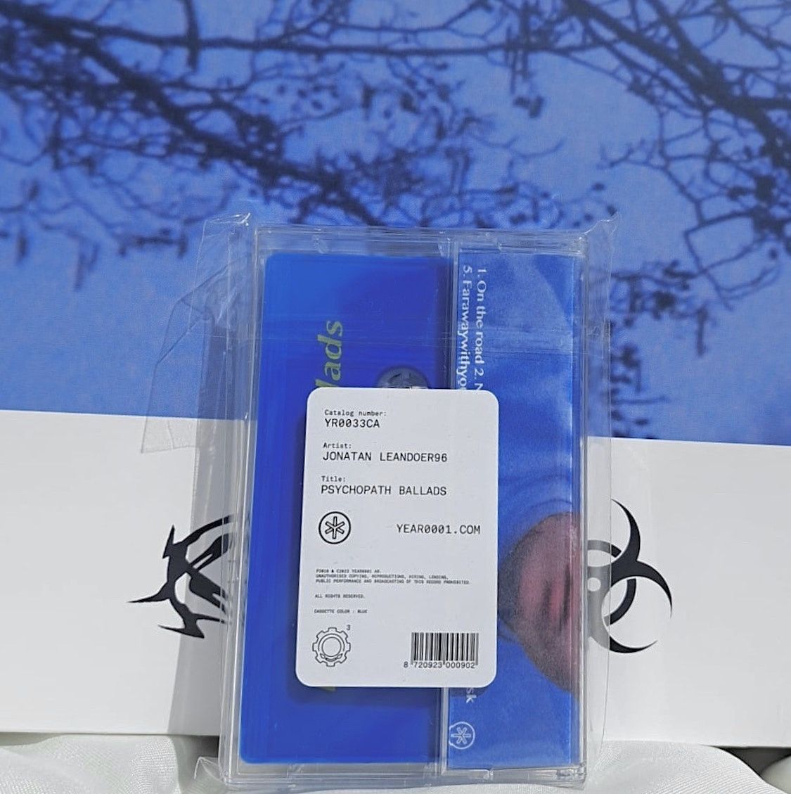 Drain Gang Jonatan Leandoer96 Psychopath Ballads Cassette (Blue) Size ONE SIZE - 2 Thumbnail