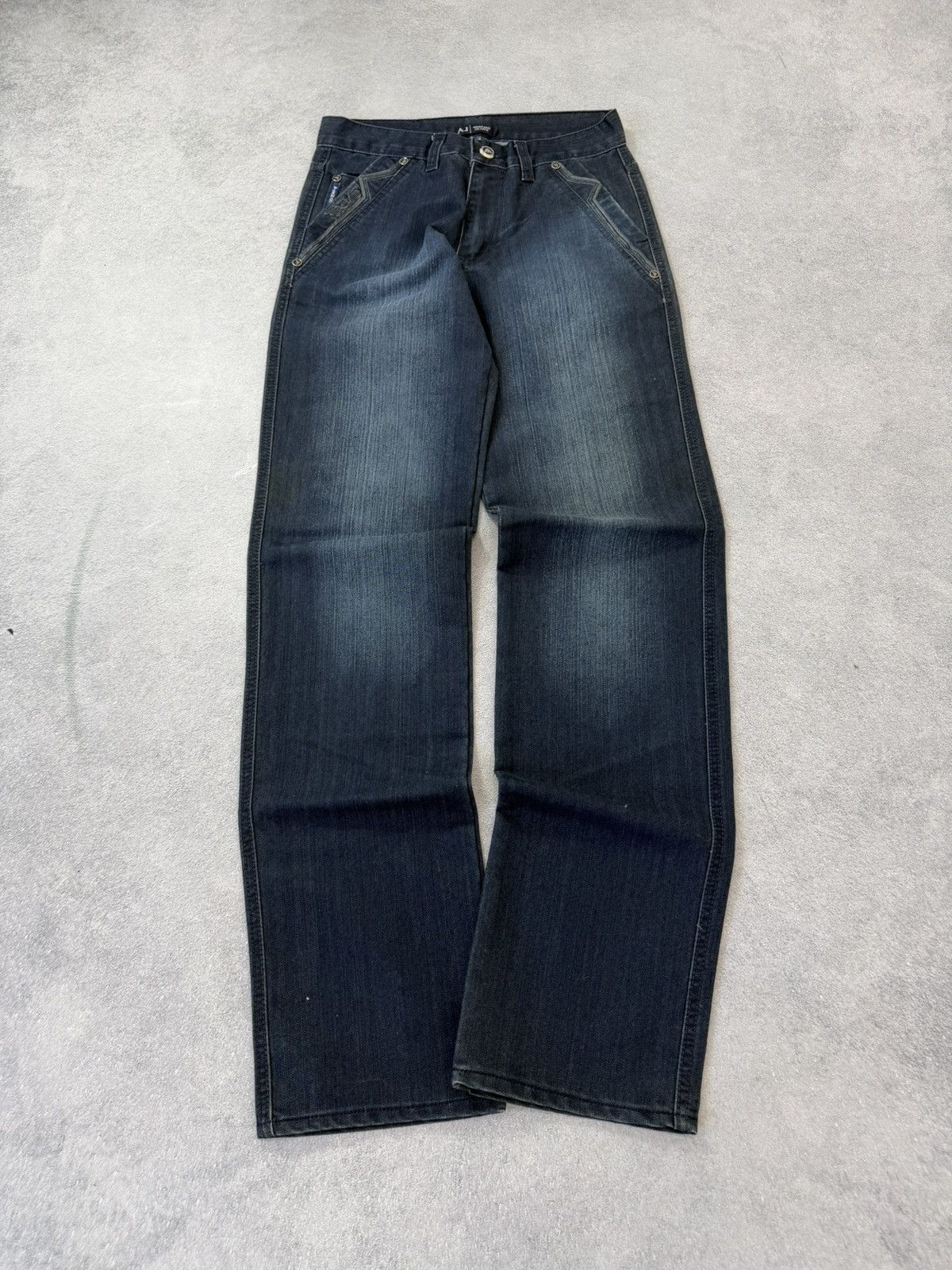 Japanese Brand Vintage Streetwear Armani 00s Retro Flared Baggy Y2K Jeans Size US 30 / EU 46 - 10 Thumbnail