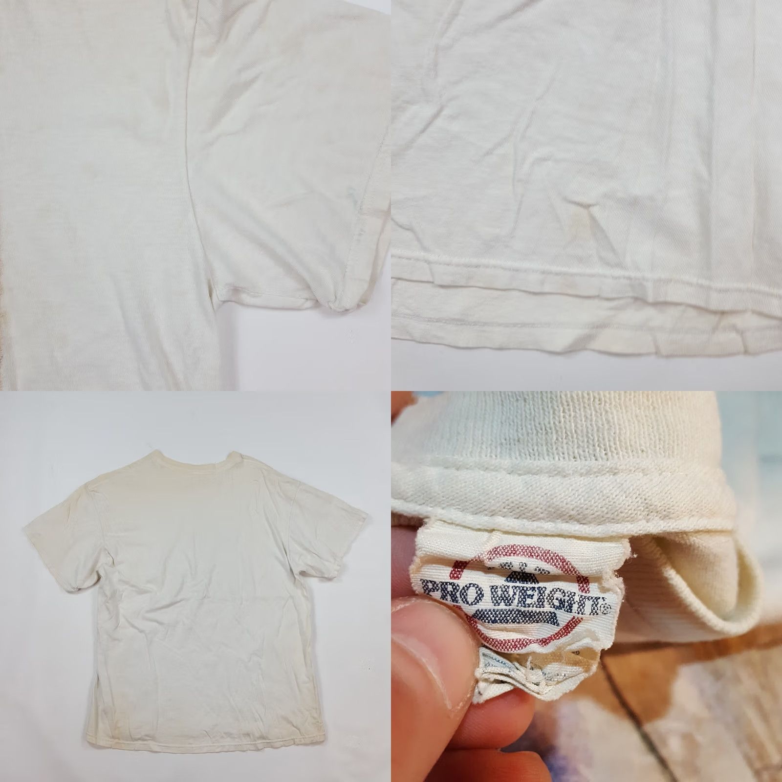 Delta Vintage 90s Iris Purple Flower Distressed Faded Men's Large Retro Art T Shirt White Size US L / EU 52-54 / 3 - 8 Thumbnail