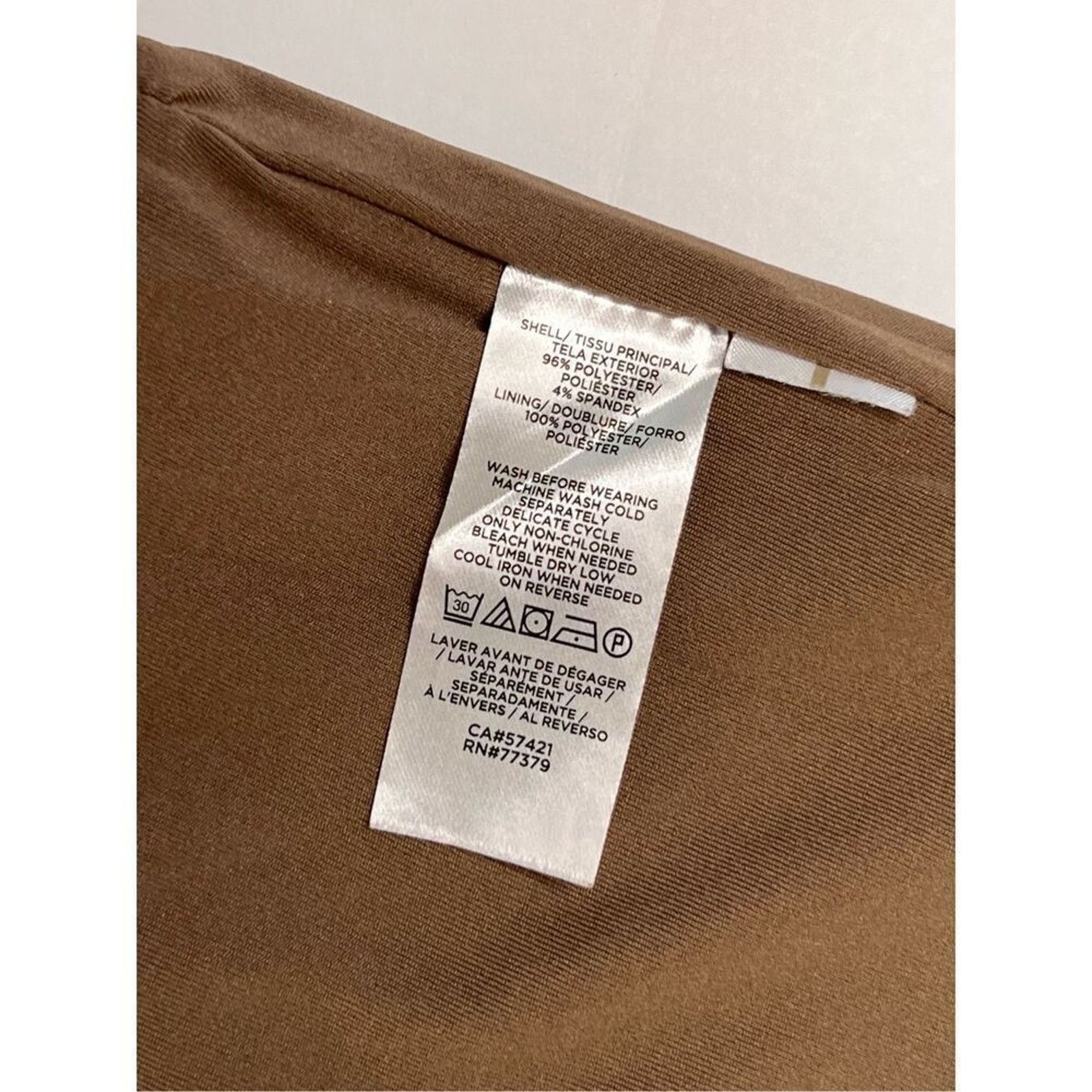 Ann Taylor Ann Taylor Seamed Faux Suede Brown Shift Dress 8P Petites Size M / US 6-8 / IT 42-44 - 10 Thumbnail