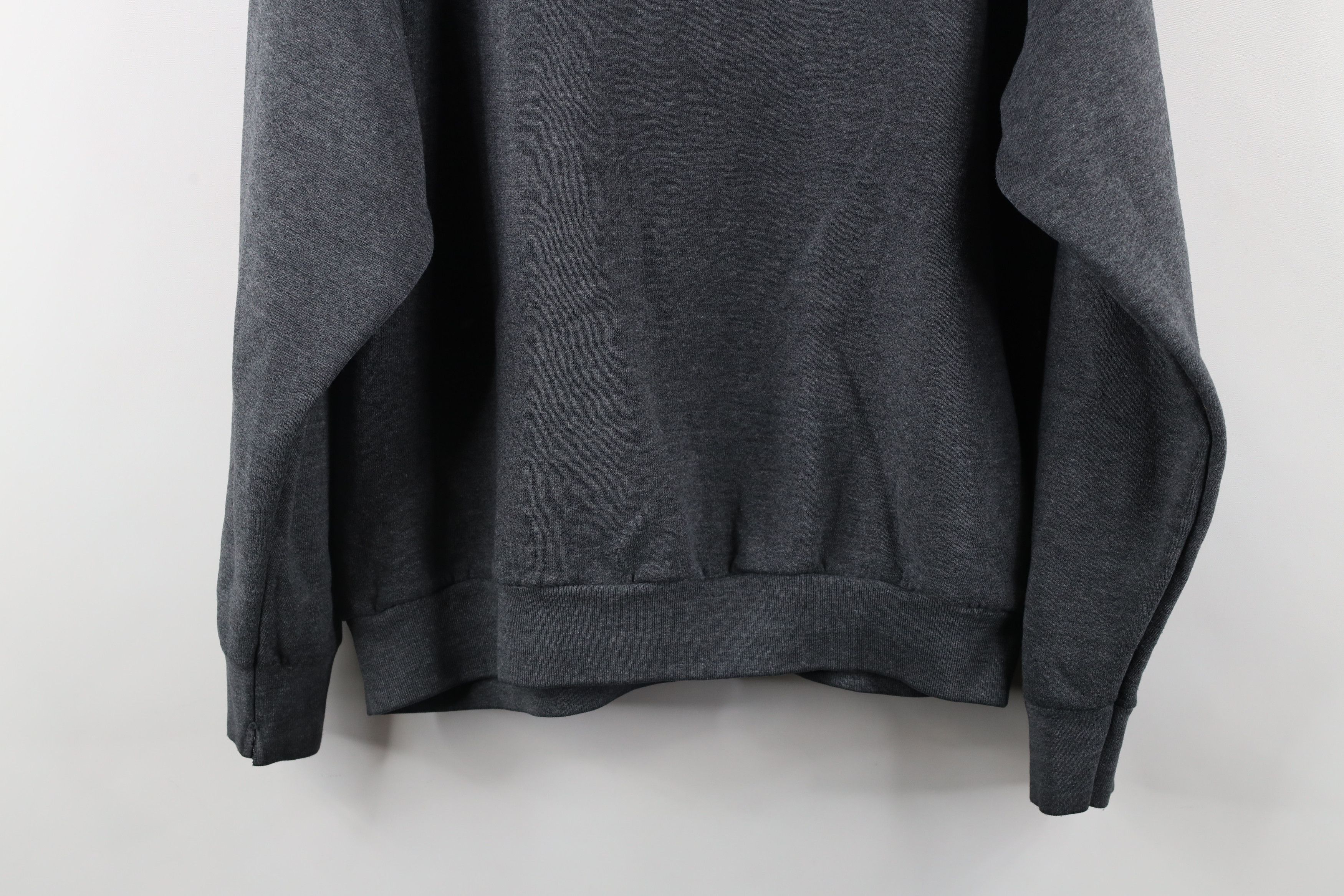 Vintage Vintage 90s Streetwear Crewneck Sweatshirt Heather Gray USA Size L / US 10 / IT 46 - 10 Thumbnail
