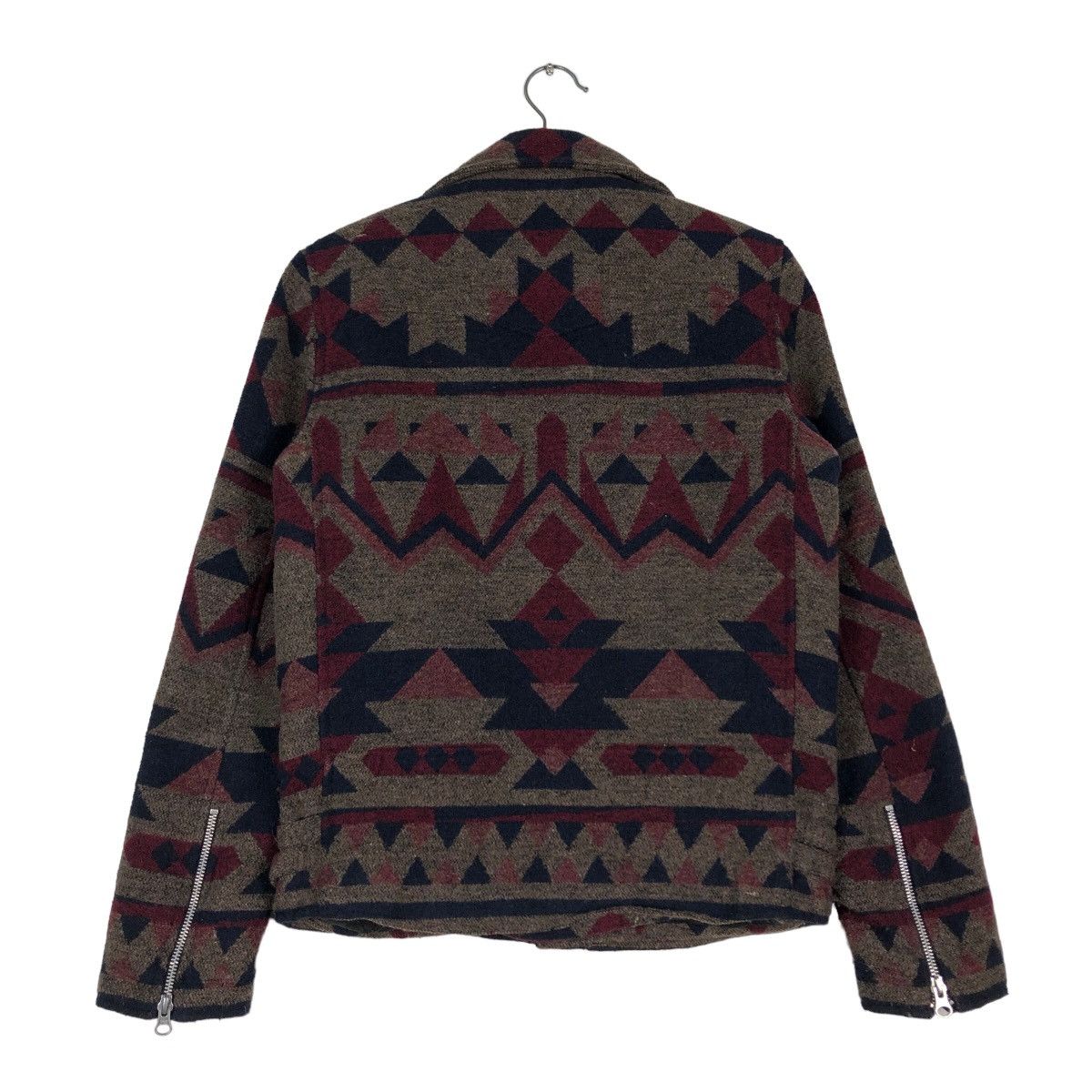 Hysteric Glamour 🔥Vintage Wool Biker Jacket Navajo Design Double Collar Size US M / EU 48-50 / 2 - 8 Thumbnail